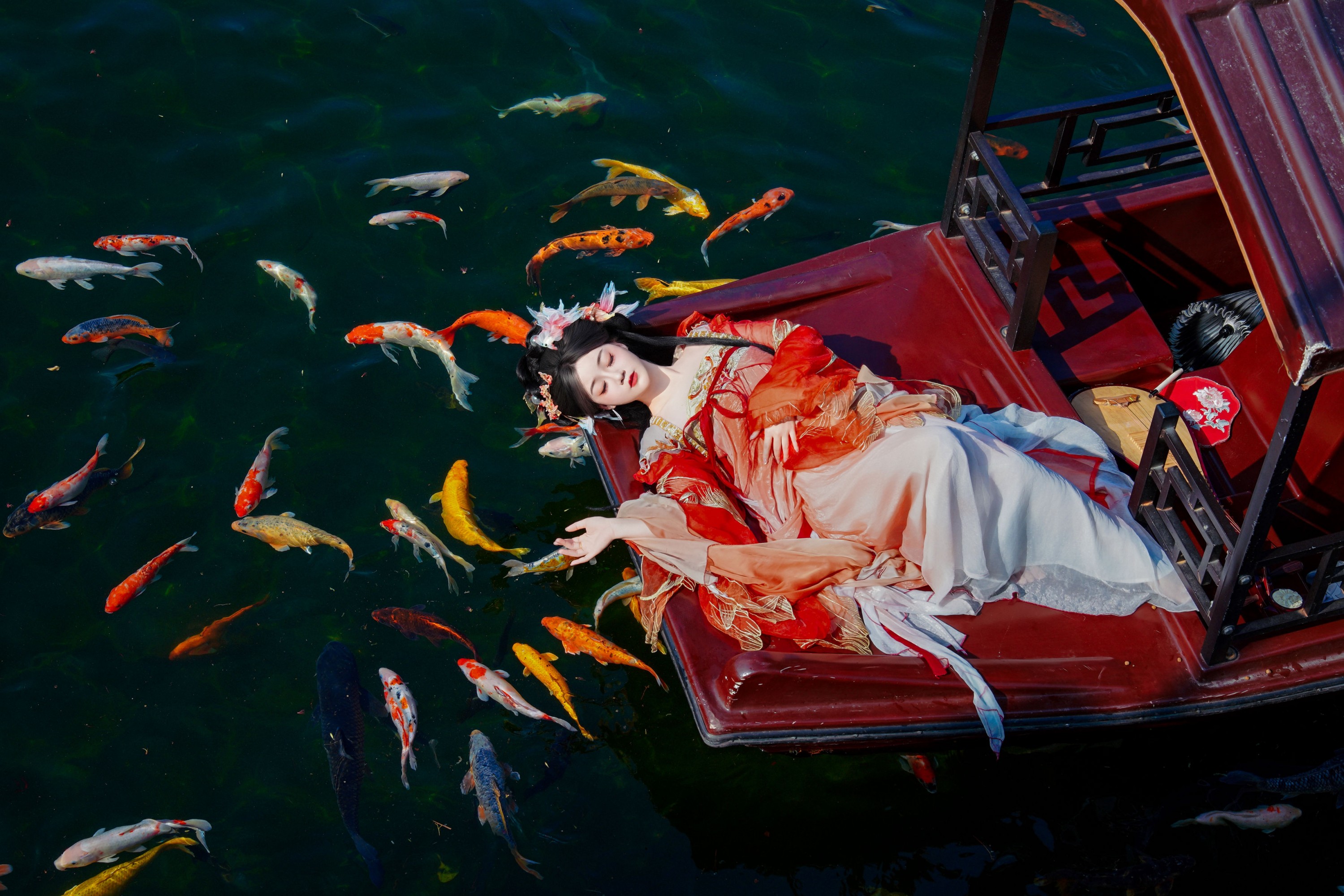 图片[6] - KE - 《锦鲤汉服人像写真》[14P] - 机器猫次元 - 机器猫次元