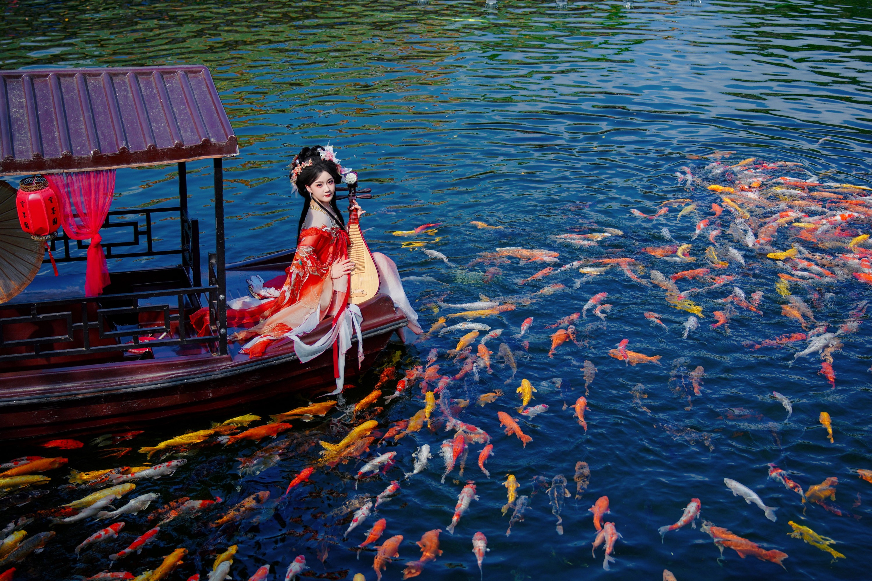 图片[3] - KE - 《锦鲤汉服人像写真》[14P] - 机器猫次元 - 机器猫次元