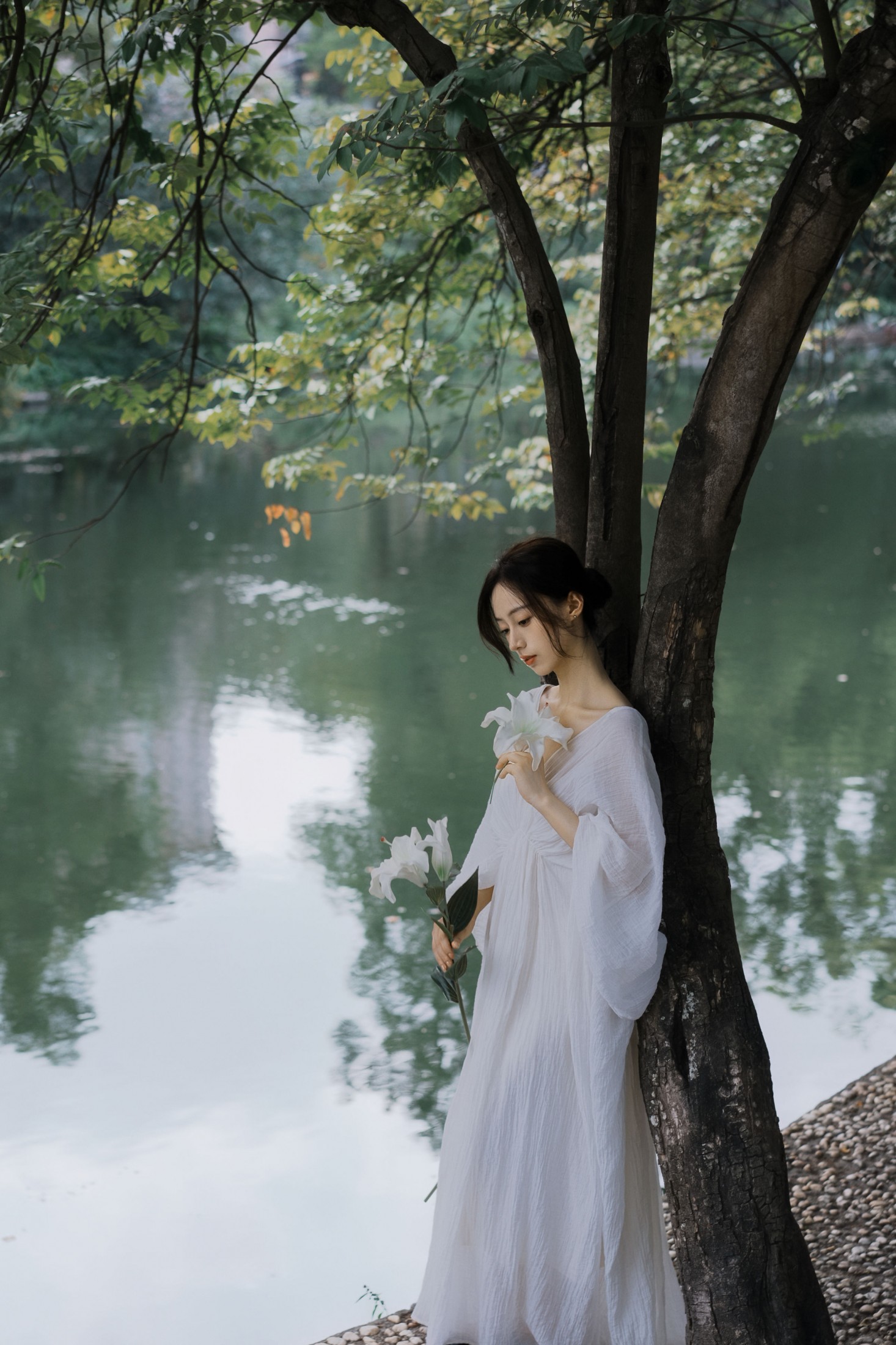 图片[3] - 《素衣清颜，留白成诗》[34P] - 机器猫次元 - 机器猫次元