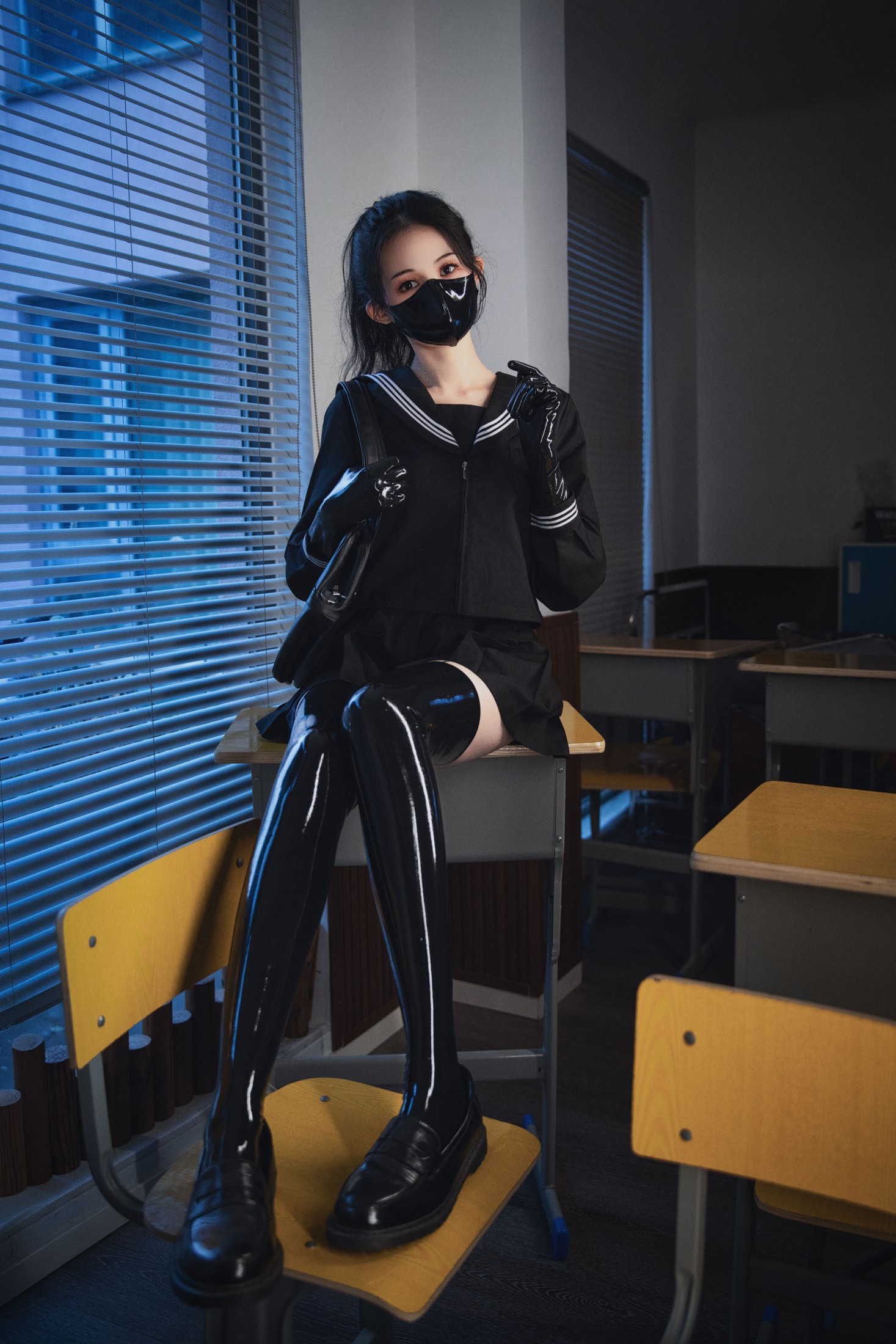 图片[2] - 夏萱然 - 《乳胶jk》[12P] - 机器猫次元 - 机器猫次元
