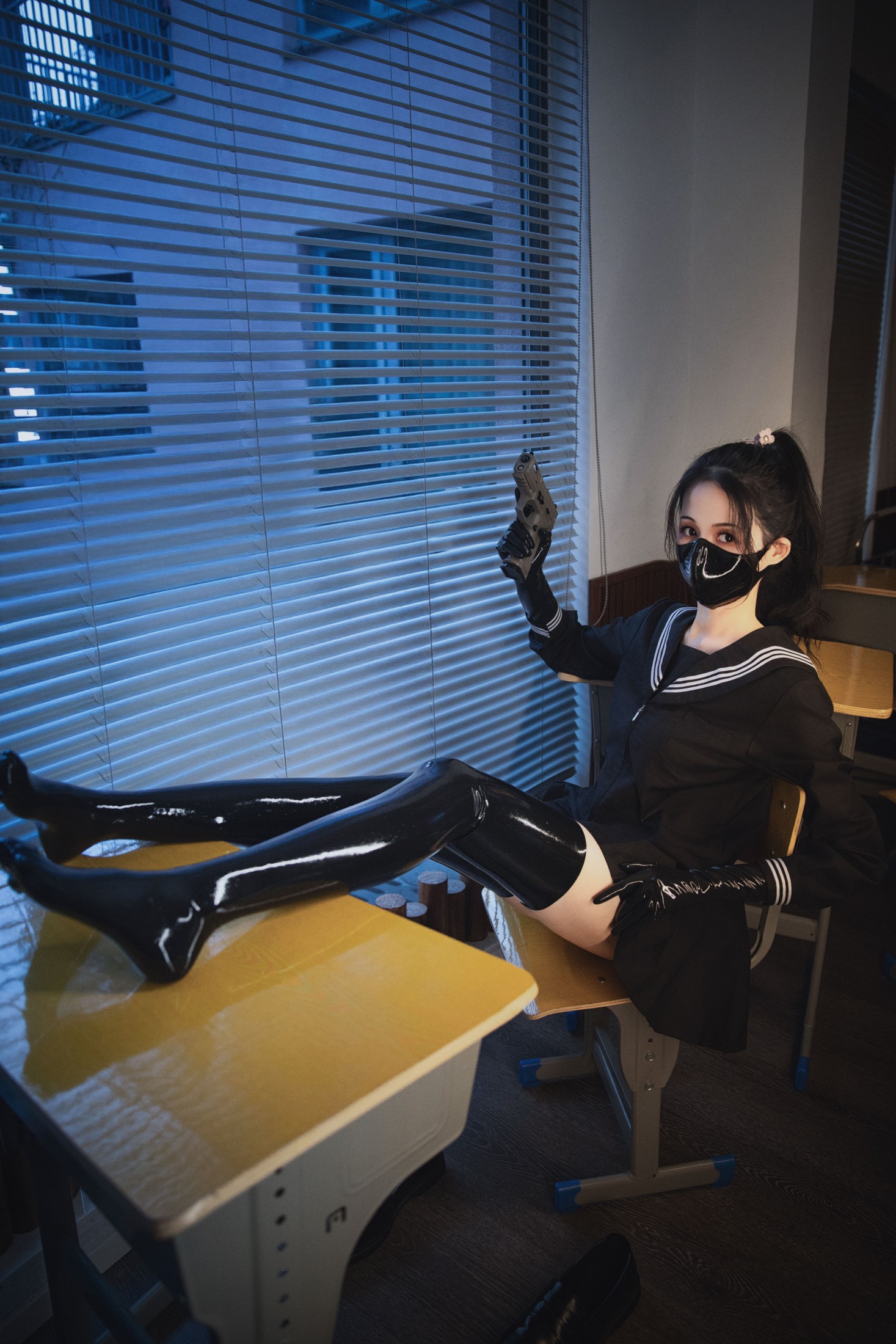 图片[7] - 夏萱然 - 《乳胶jk》[12P] - 机器猫次元 - 机器猫次元