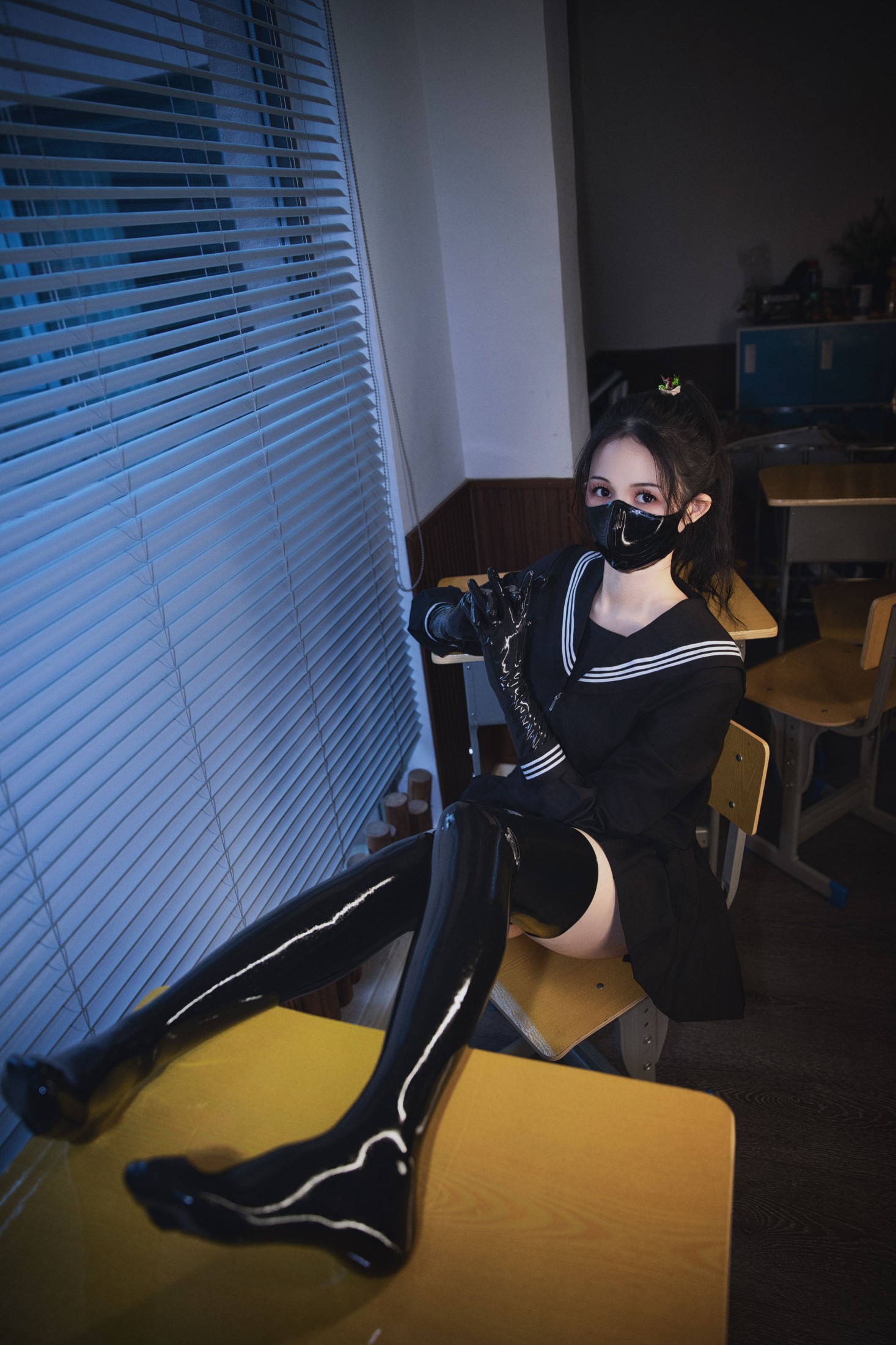 图片[5] - 夏萱然 - 《乳胶jk》[12P] - 机器猫次元 - 机器猫次元