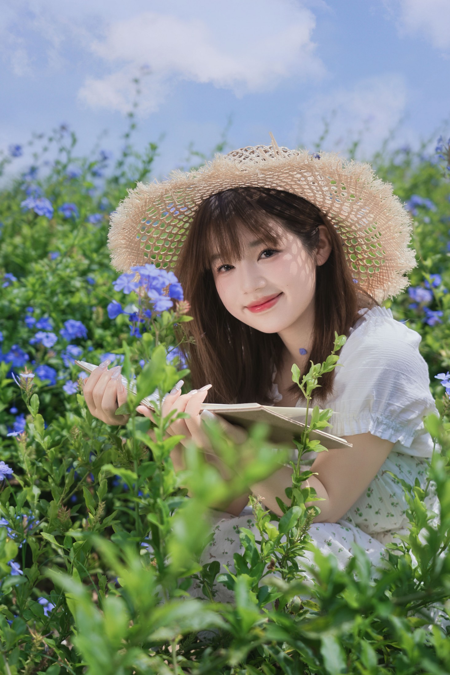 图片[3] - 呆头飞鹅 - 《春日限定蓝花田写真｜把夏天穿在身上》[51P] - 机器猫次元 - 机器猫次元