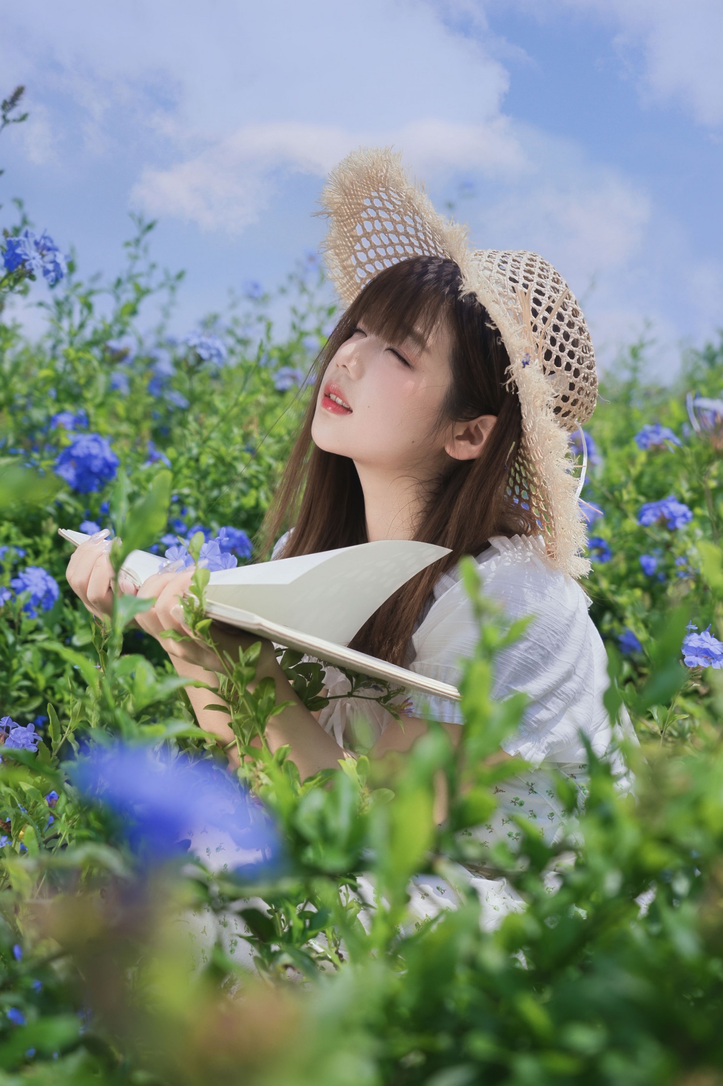 图片[5] - 呆头飞鹅 - 《春日限定蓝花田写真｜把夏天穿在身上》[51P] - 机器猫次元 - 机器猫次元
