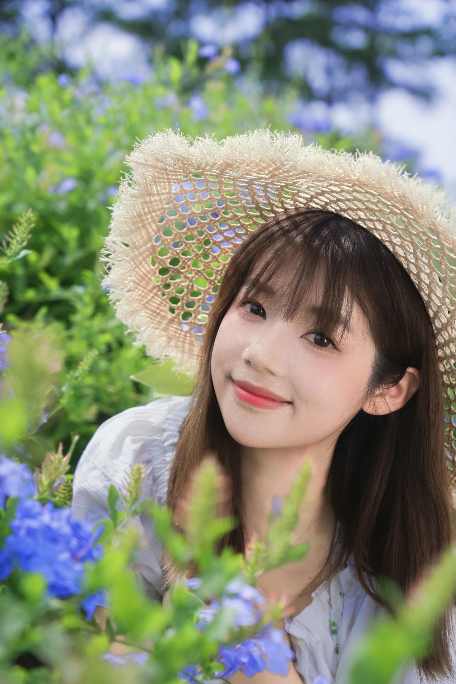 图片[1] - 呆头飞鹅 - 《春日限定蓝花田写真｜把夏天穿在身上》[51P] - 机器猫次元 - 机器猫次元