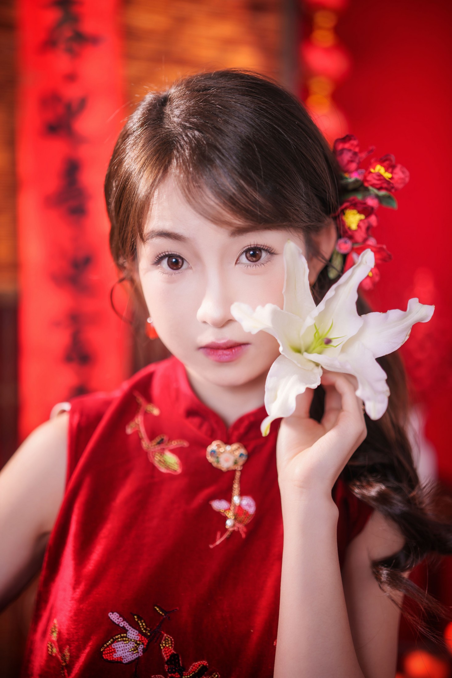 图片[3] - 小邱 - 《新年红衣女少女》[12P] - 机器猫次元 - 机器猫次元