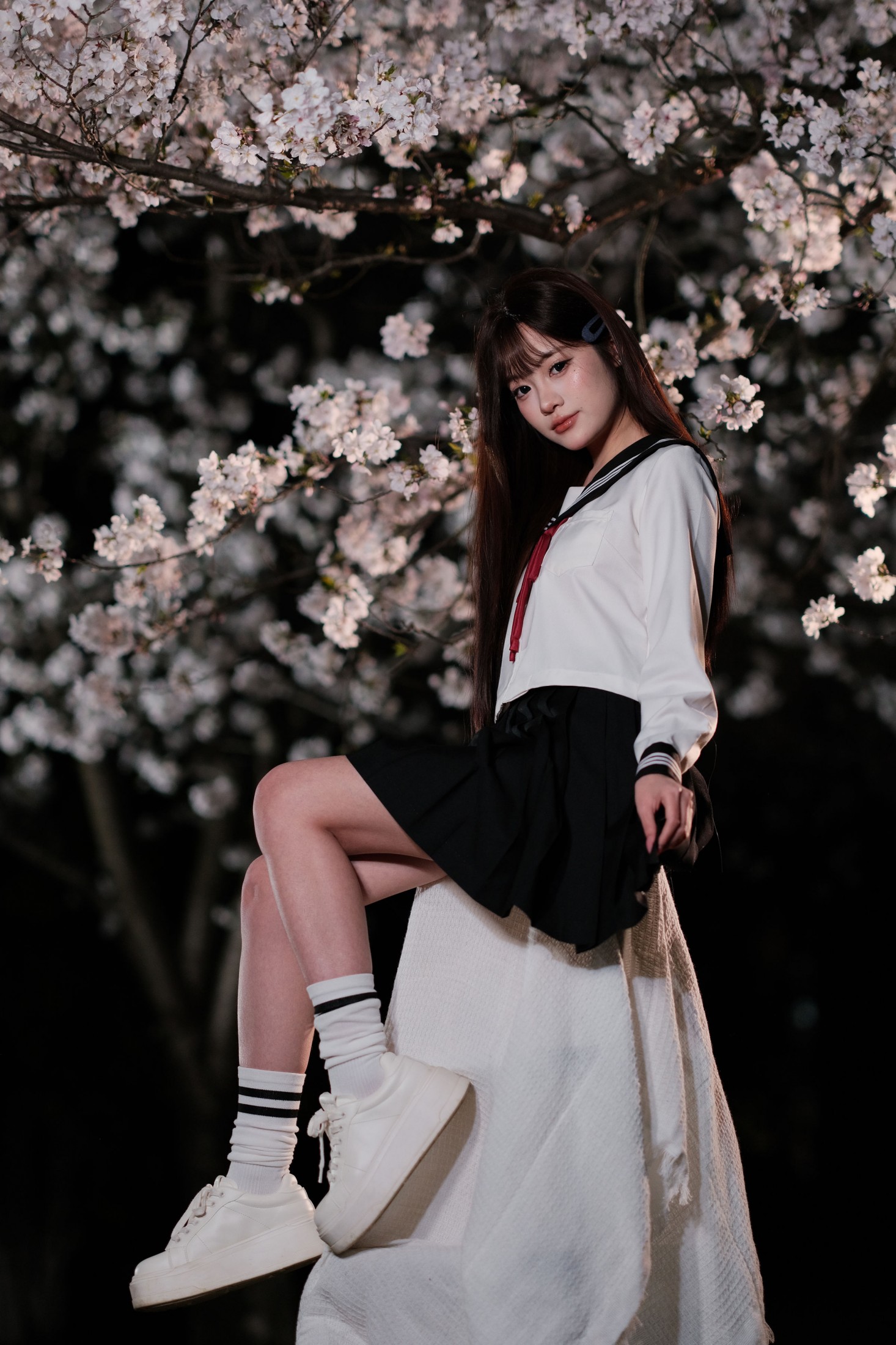 图片[2] - 纯纯 - 《夜樱人像 富士中画幅直出》[25P] - 机器猫次元 - 机器猫次元