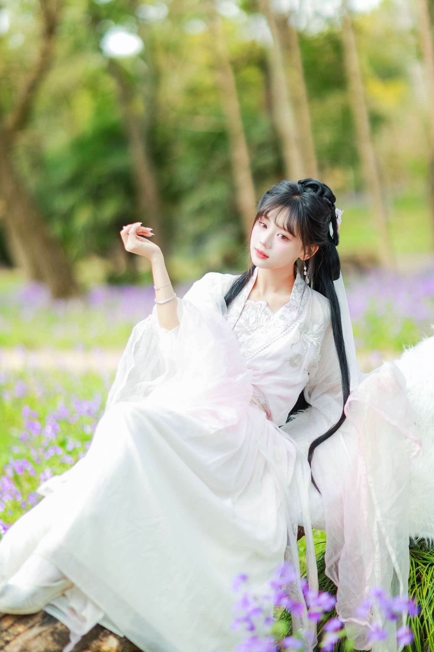 图片[3] - 《二月兰️白汉服丨坠入紫色雾境的国风仙女》[67P] - 机器猫次元 - 机器猫次元