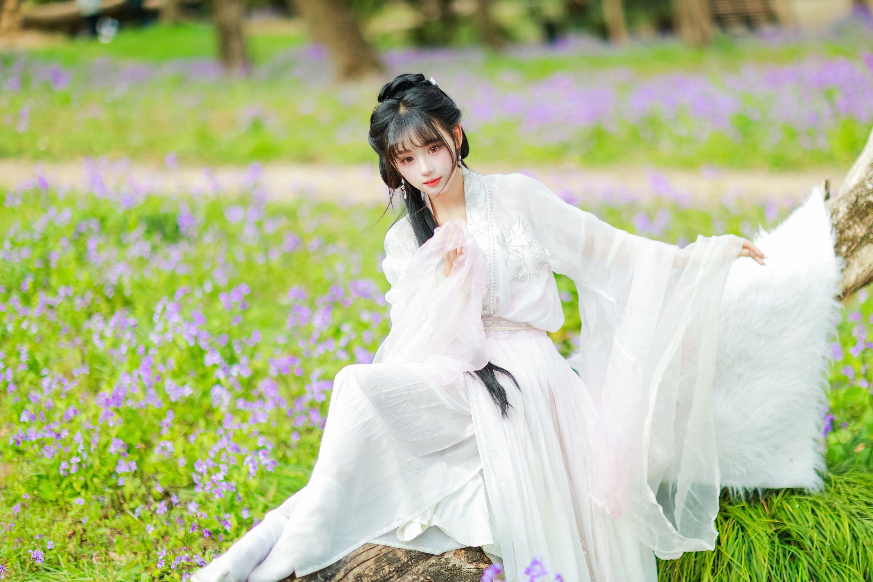 图片[7] - 《二月兰️白汉服丨坠入紫色雾境的国风仙女》[67P] - 机器猫次元 - 机器猫次元