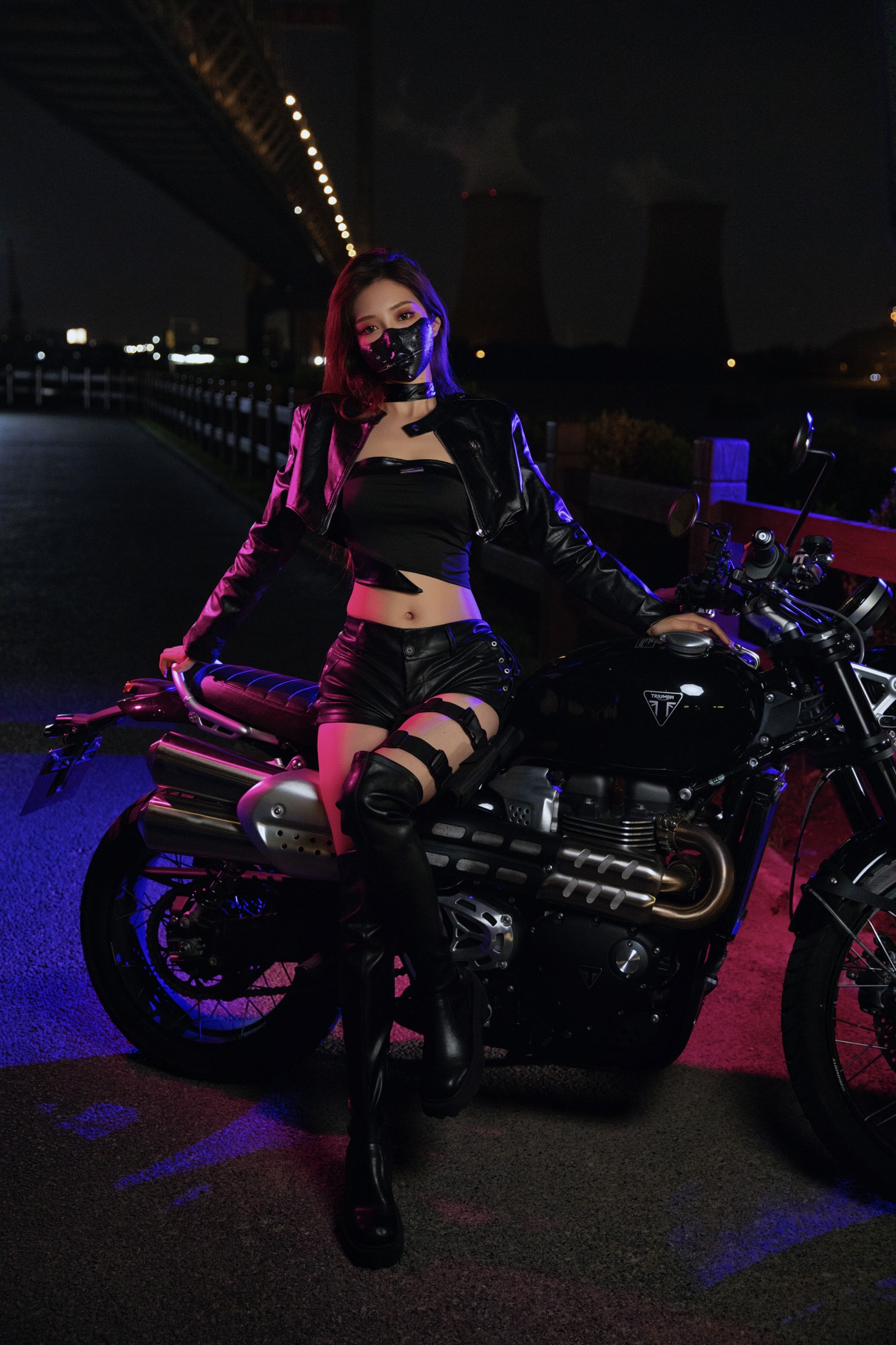图片[4] - 呆萌琳 - 《机车美女》[20P] - 机器猫次元 - 机器猫次元
