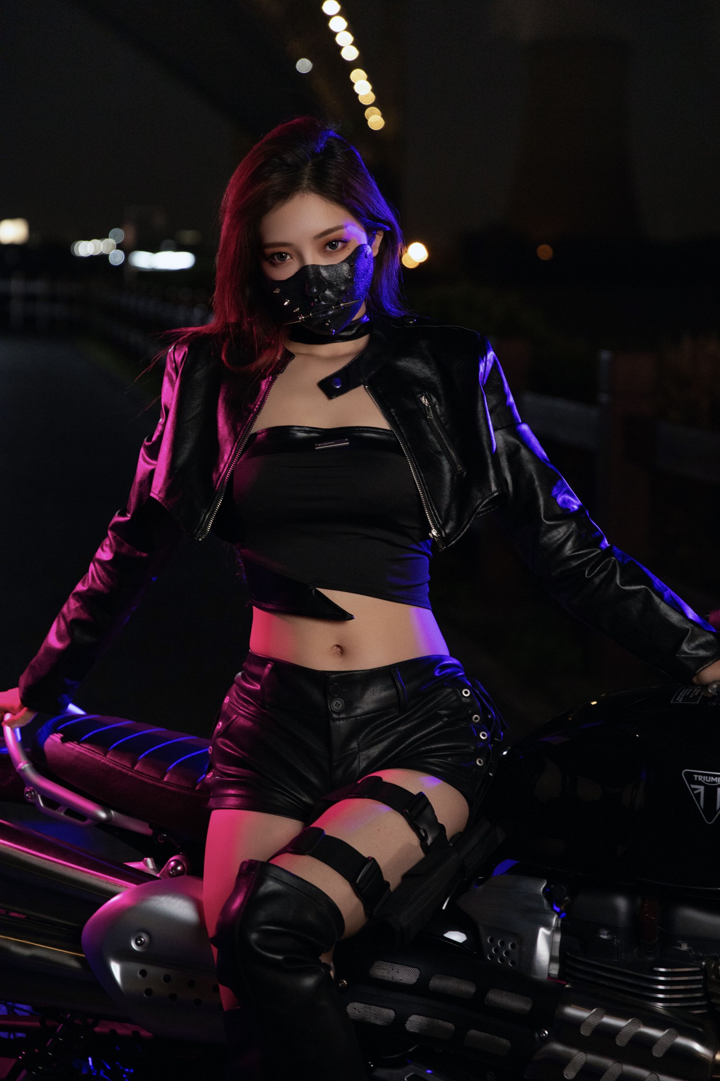 图片[5] - 呆萌琳 - 《机车美女》[20P] - 机器猫次元 - 机器猫次元