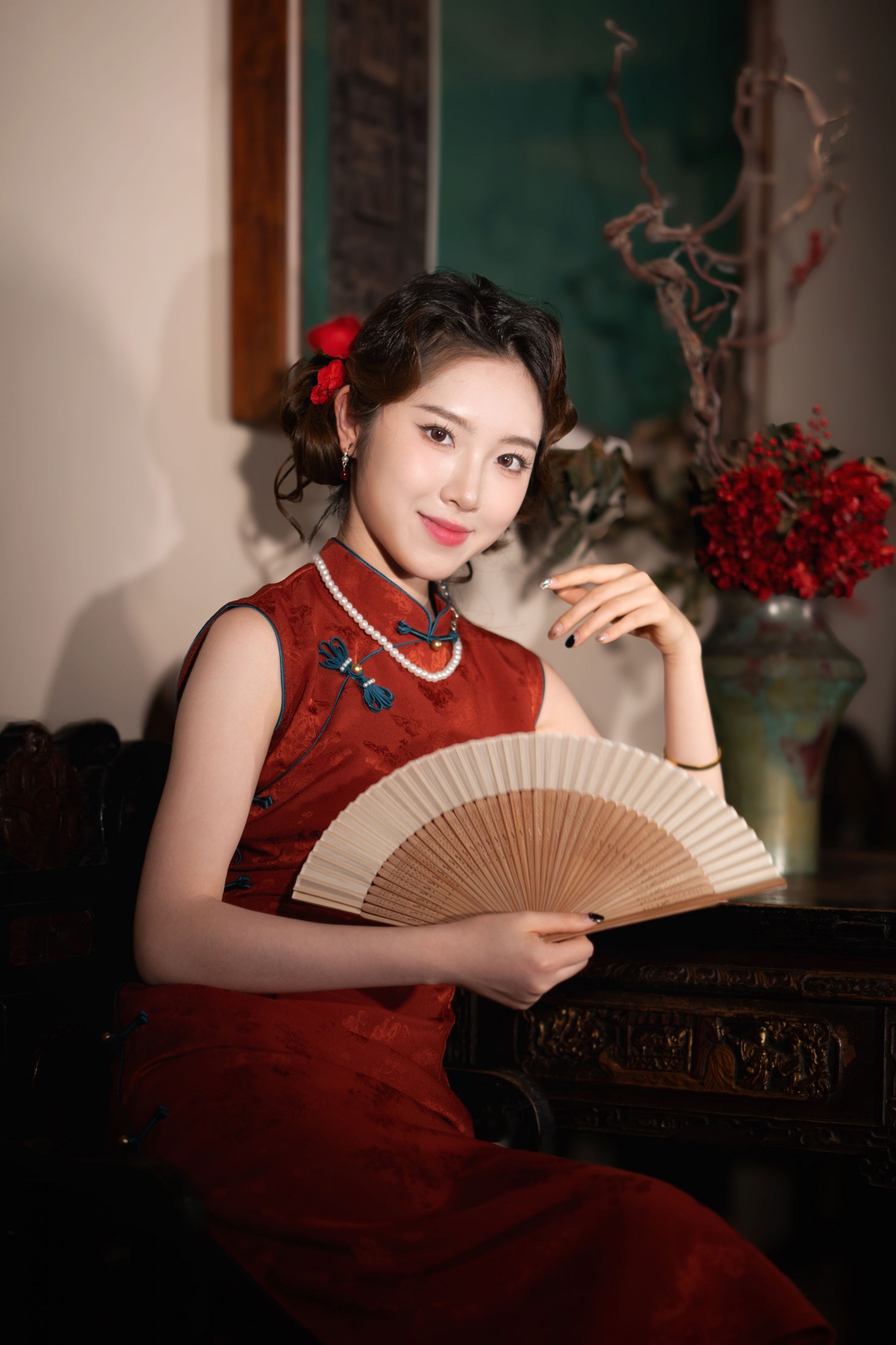 图片[1] - 可欣 - 《旗袍美女》[15P] - 机器猫次元 - 机器猫次元