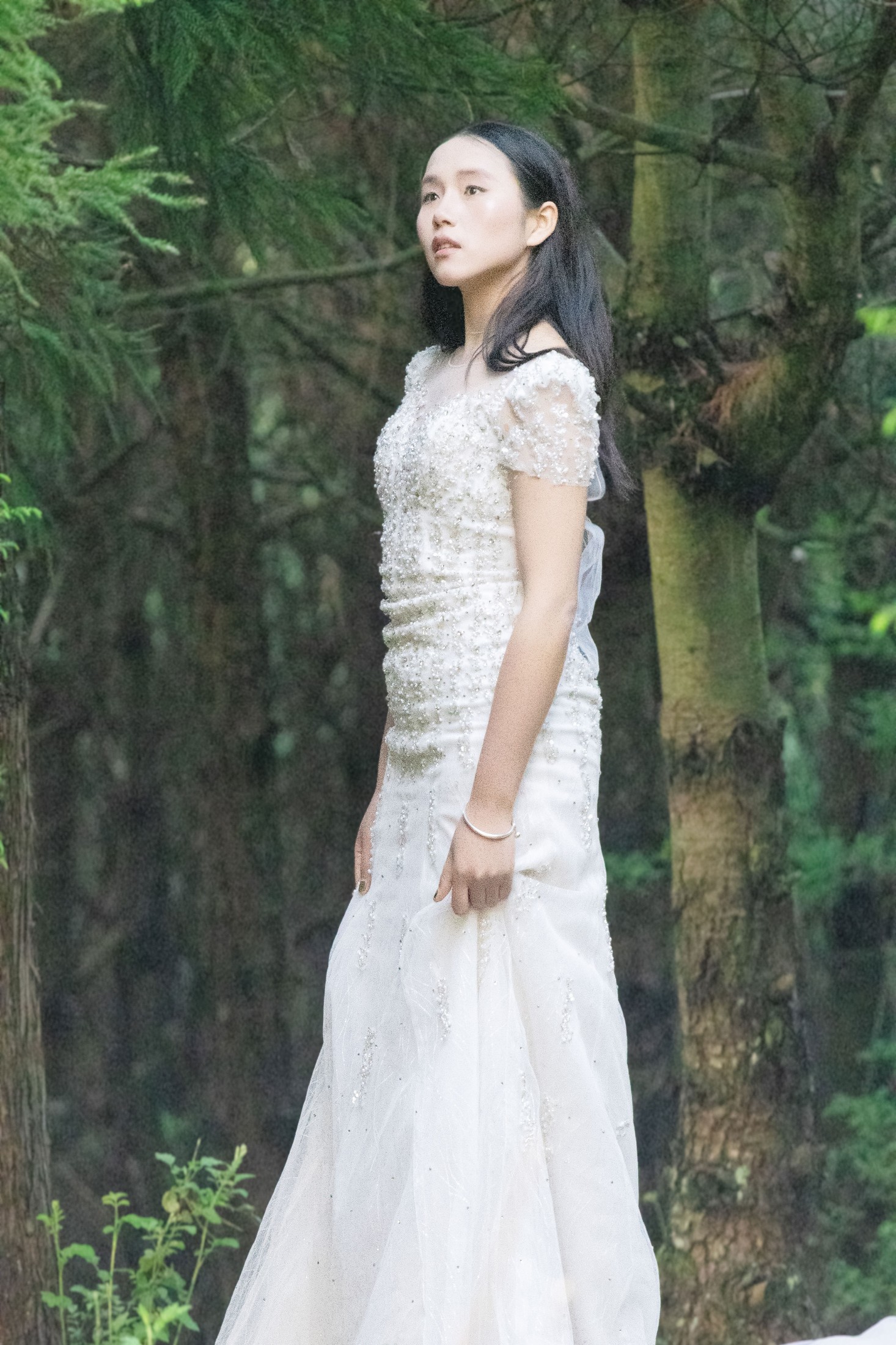 图片[7] - 《野外森林夕阳户外模特白色婚纱美女》[12P] - 机器猫次元 - 机器猫次元