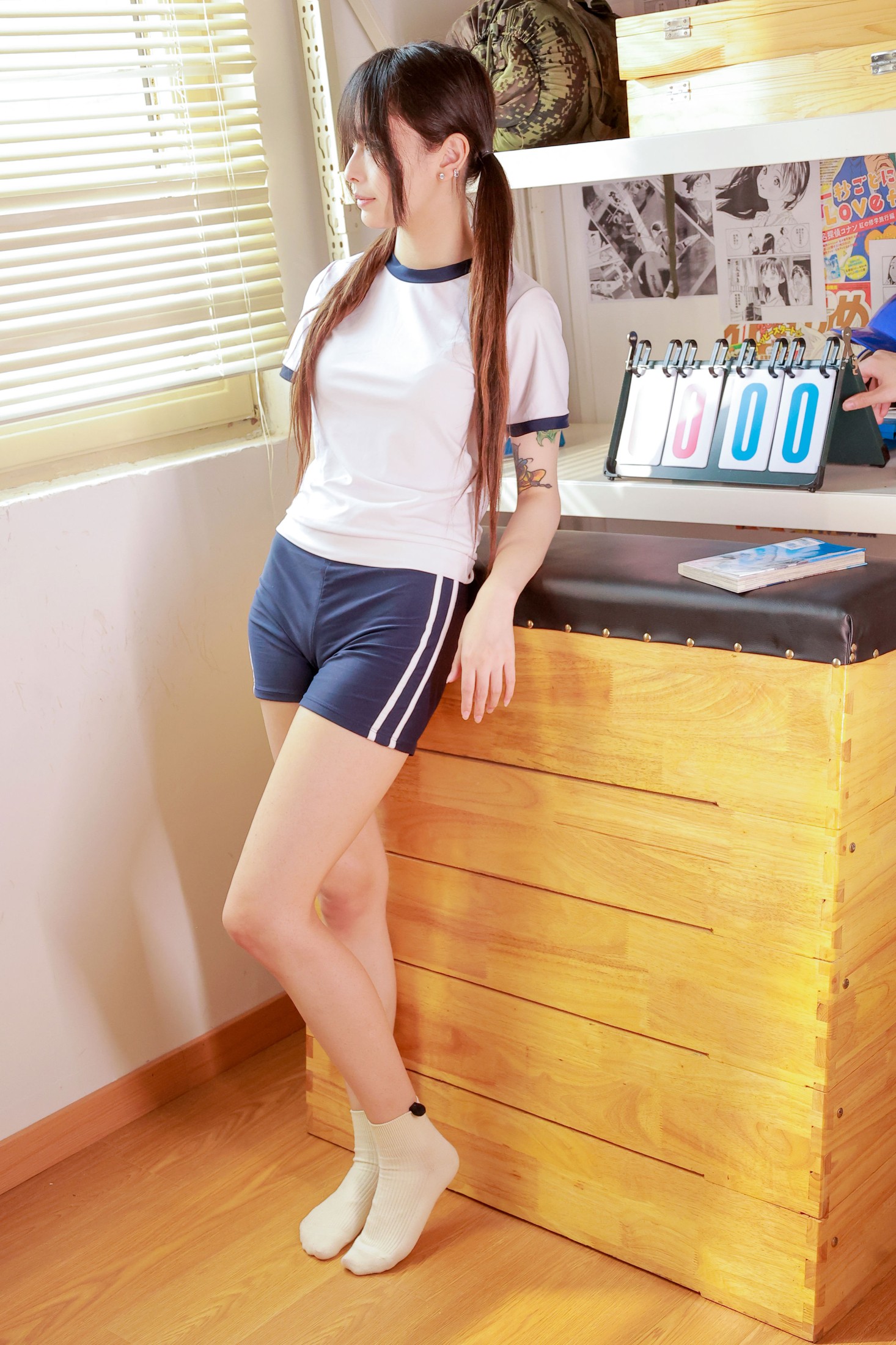 图片[1] - 《教室体操服 双马尾》[43P] - 机器猫次元 - 机器猫次元