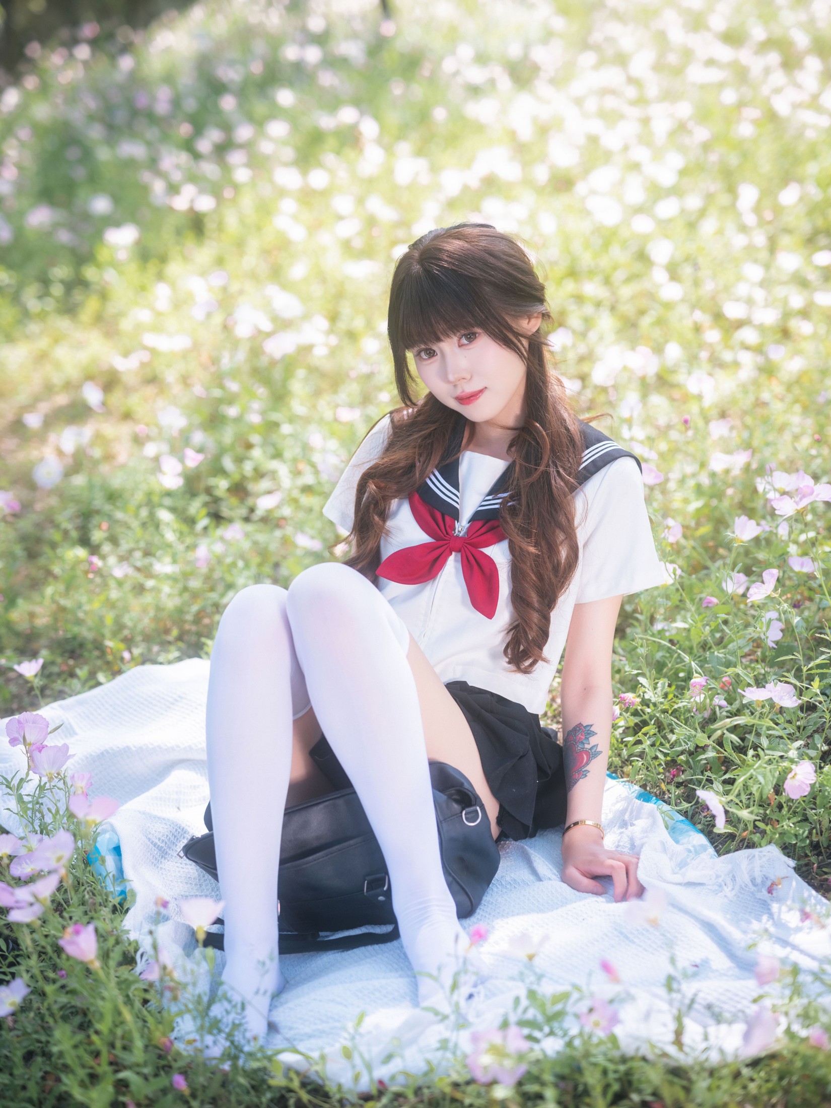 图片[4] - 《月见花海JK少女》[50P] - 机器猫次元 - 机器猫次元
