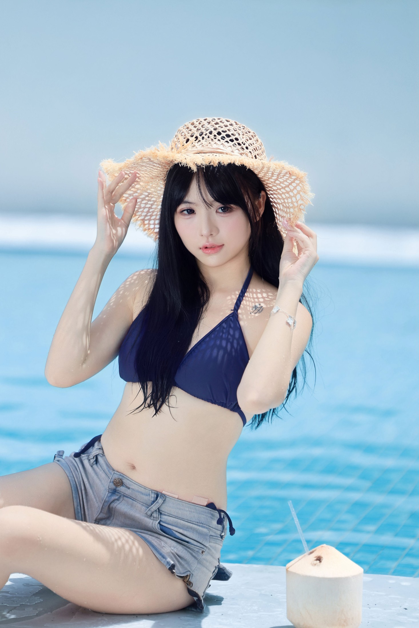 图片[7] - 《夏天的快乐，是泳池、椰子和草帽给的》[17P] - 机器猫次元 - 机器猫次元