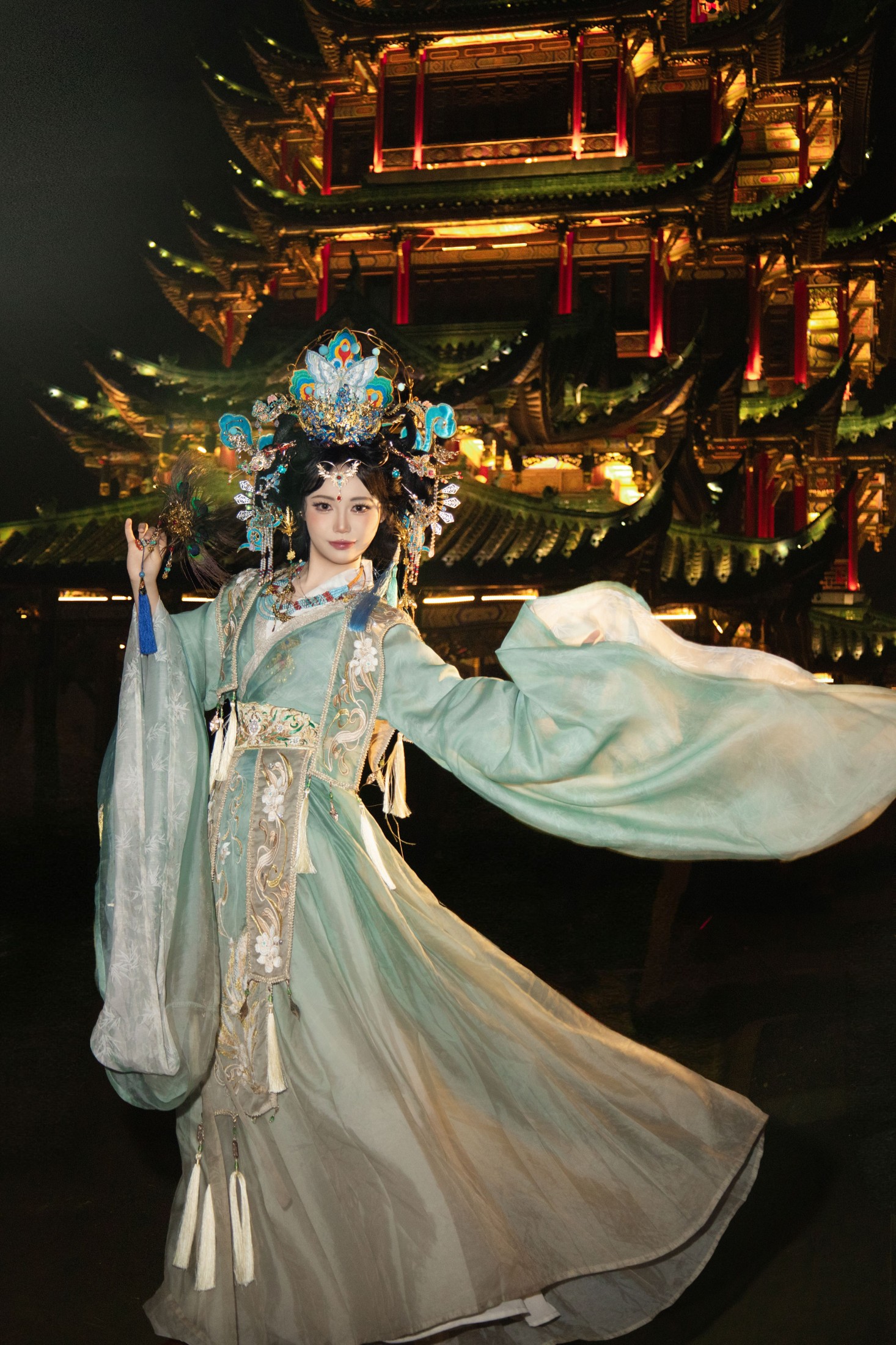 图片[4] - 《古楼灯影摇，青衣映月来》[12P] - 机器猫次元 - 机器猫次元