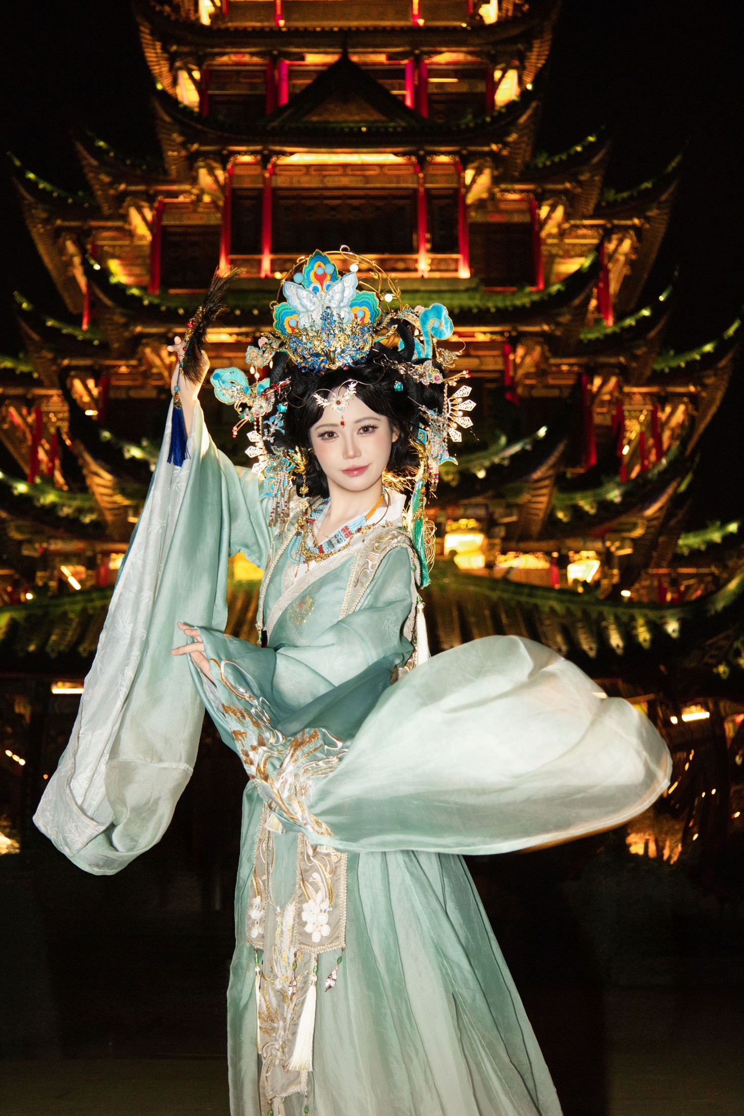 图片[5] - 《古楼灯影摇，青衣映月来》[12P] - 机器猫次元 - 机器猫次元