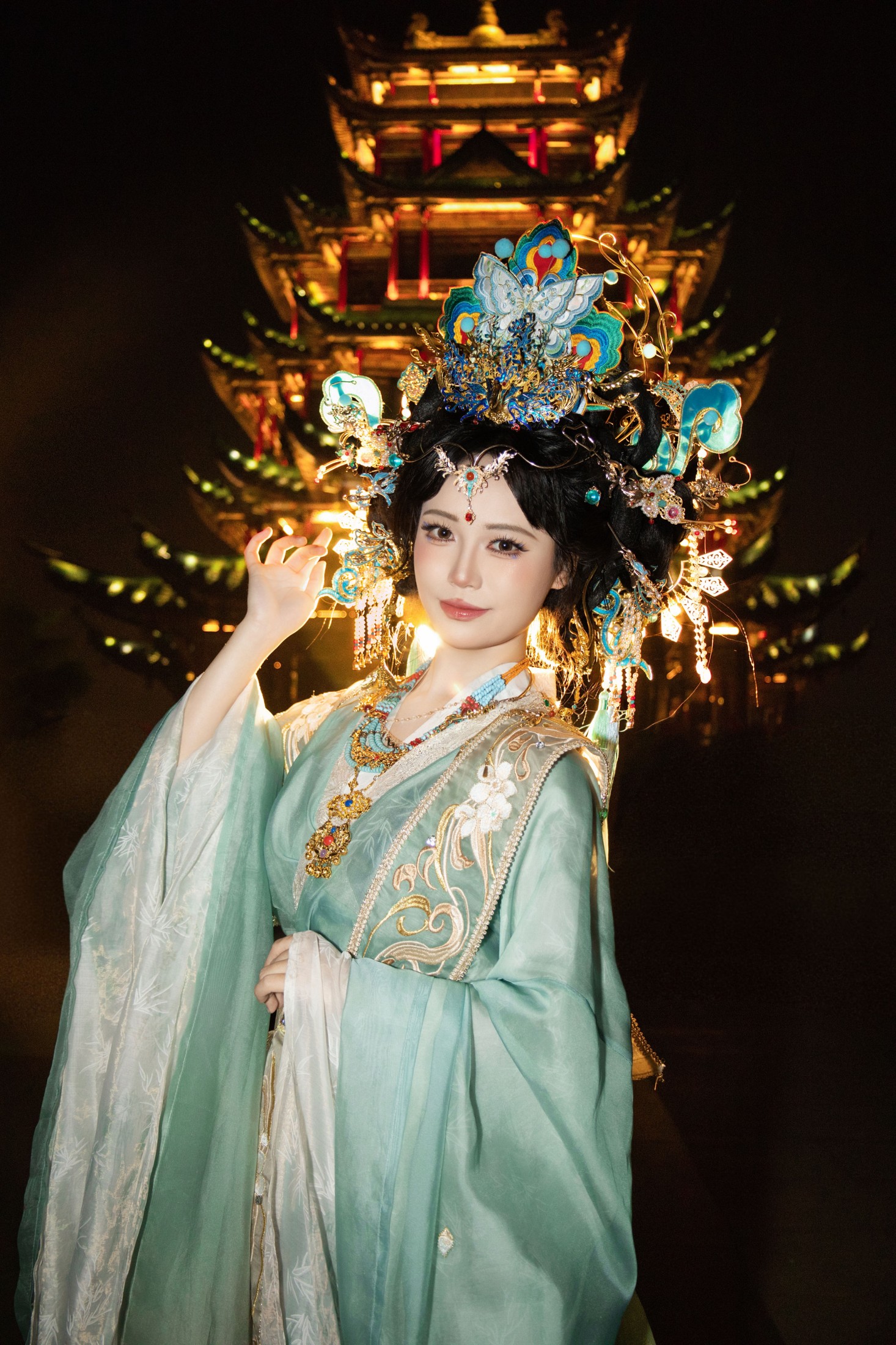 图片[8] - 《古楼灯影摇，青衣映月来》[12P] - 机器猫次元 - 机器猫次元
