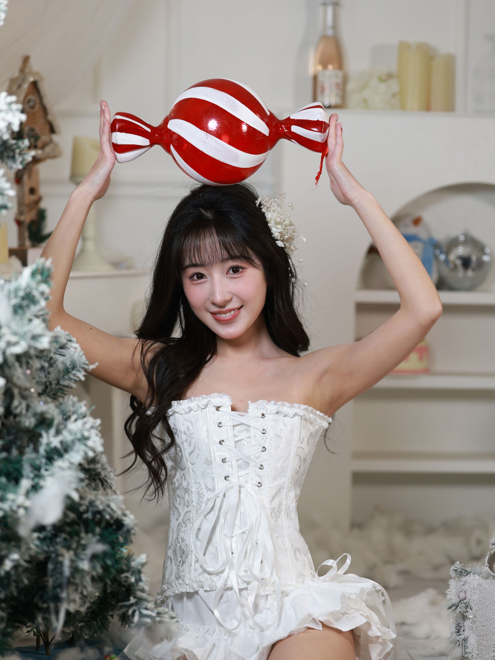 图片[3] - 《苗苗 圣诞白裙》[52P] - 机器猫次元 - 机器猫次元
