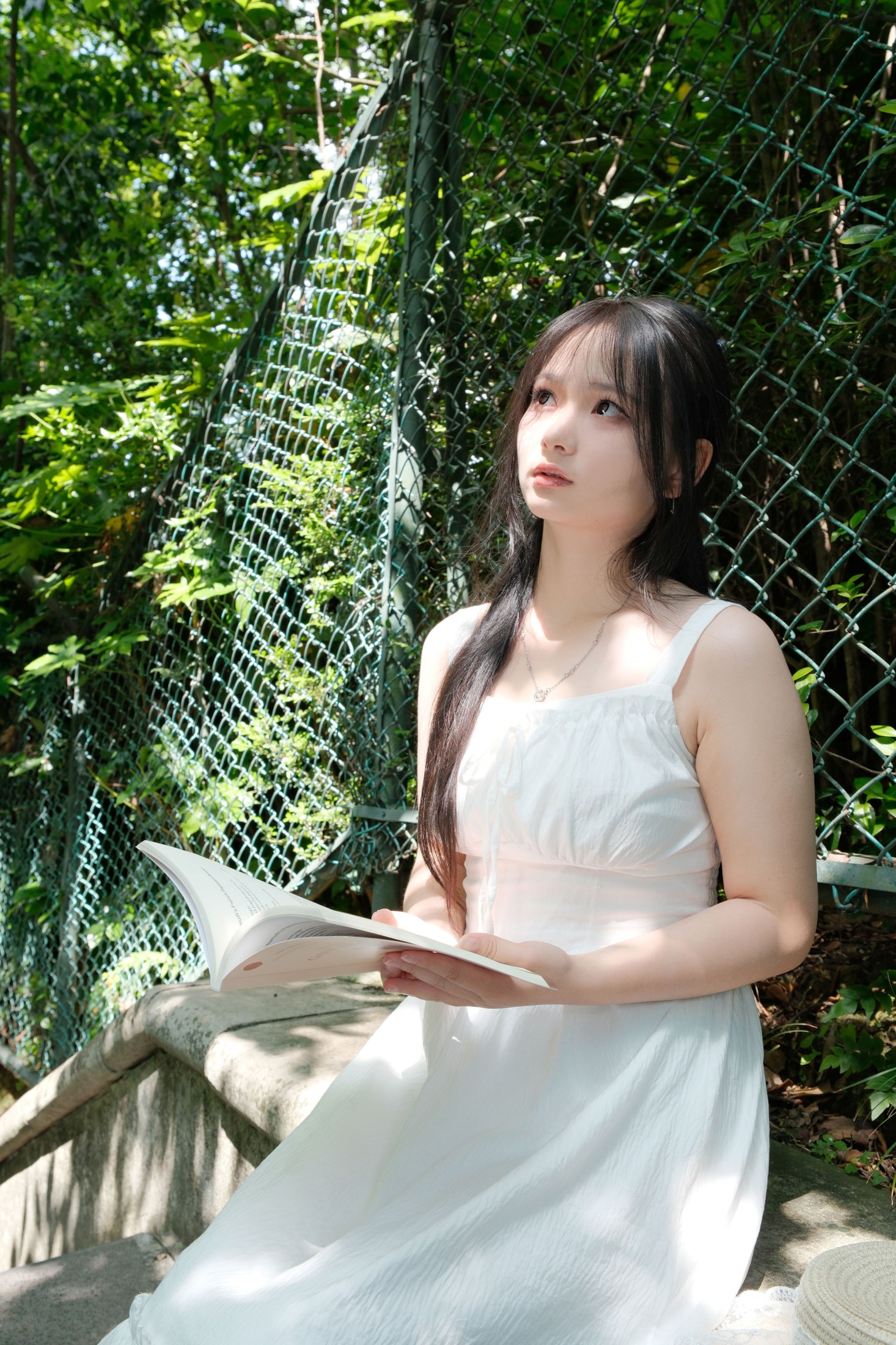 图片[1] - 《白裙少女爱学习》[32P] - 机器猫次元 - 机器猫次元