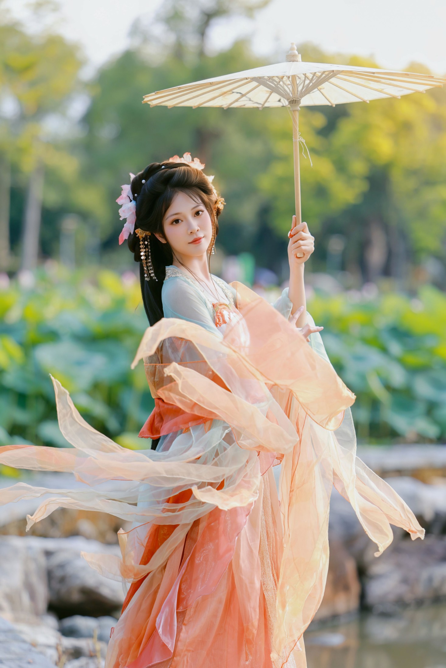 图片[4] - 《荷风送香，仙裙摇曳，赴一场夏日荷塘之约》[9P] - 机器猫次元 - 机器猫次元