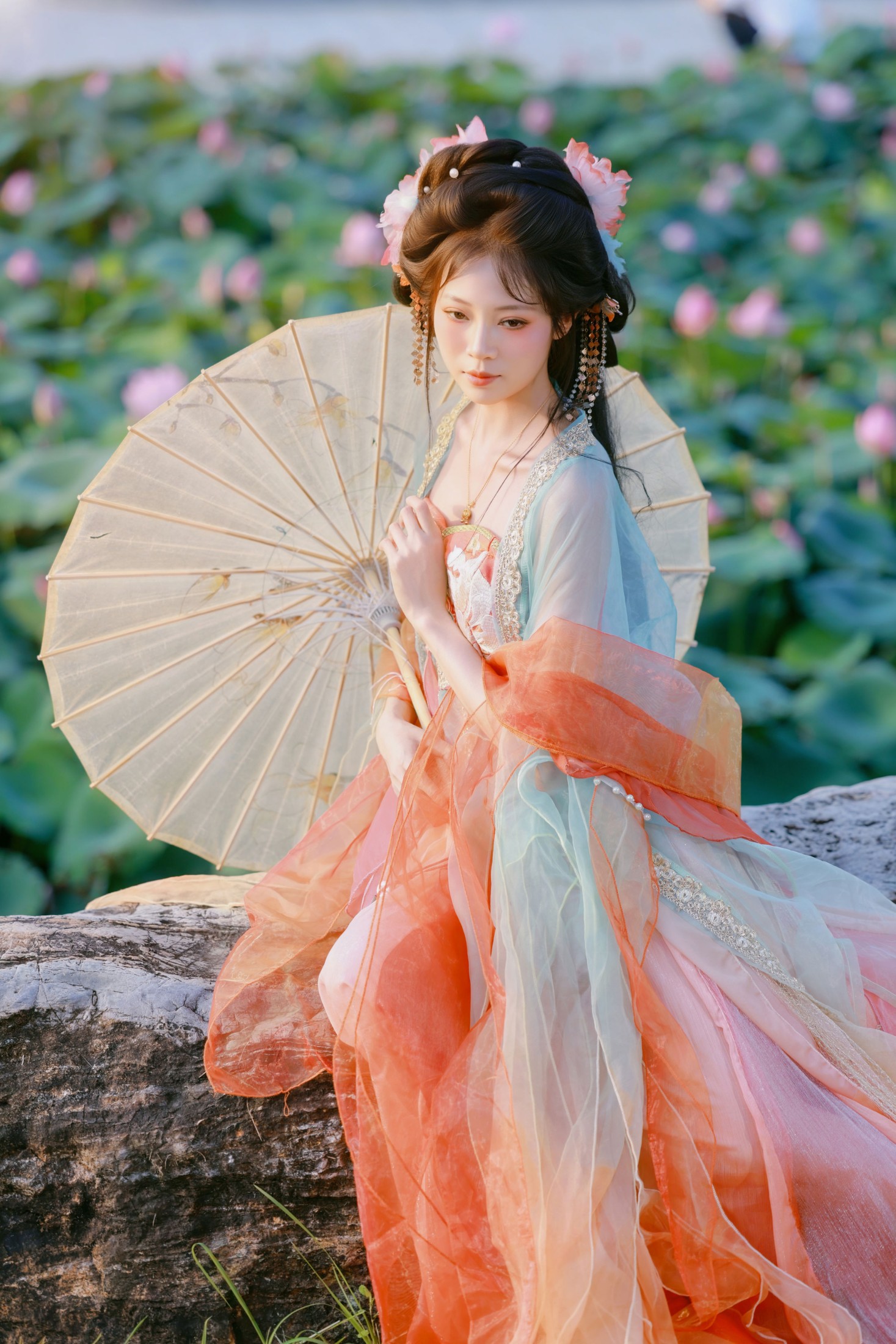 图片[3] - 《荷风送香，仙裙摇曳，赴一场夏日荷塘之约》[9P] - 机器猫次元 - 机器猫次元