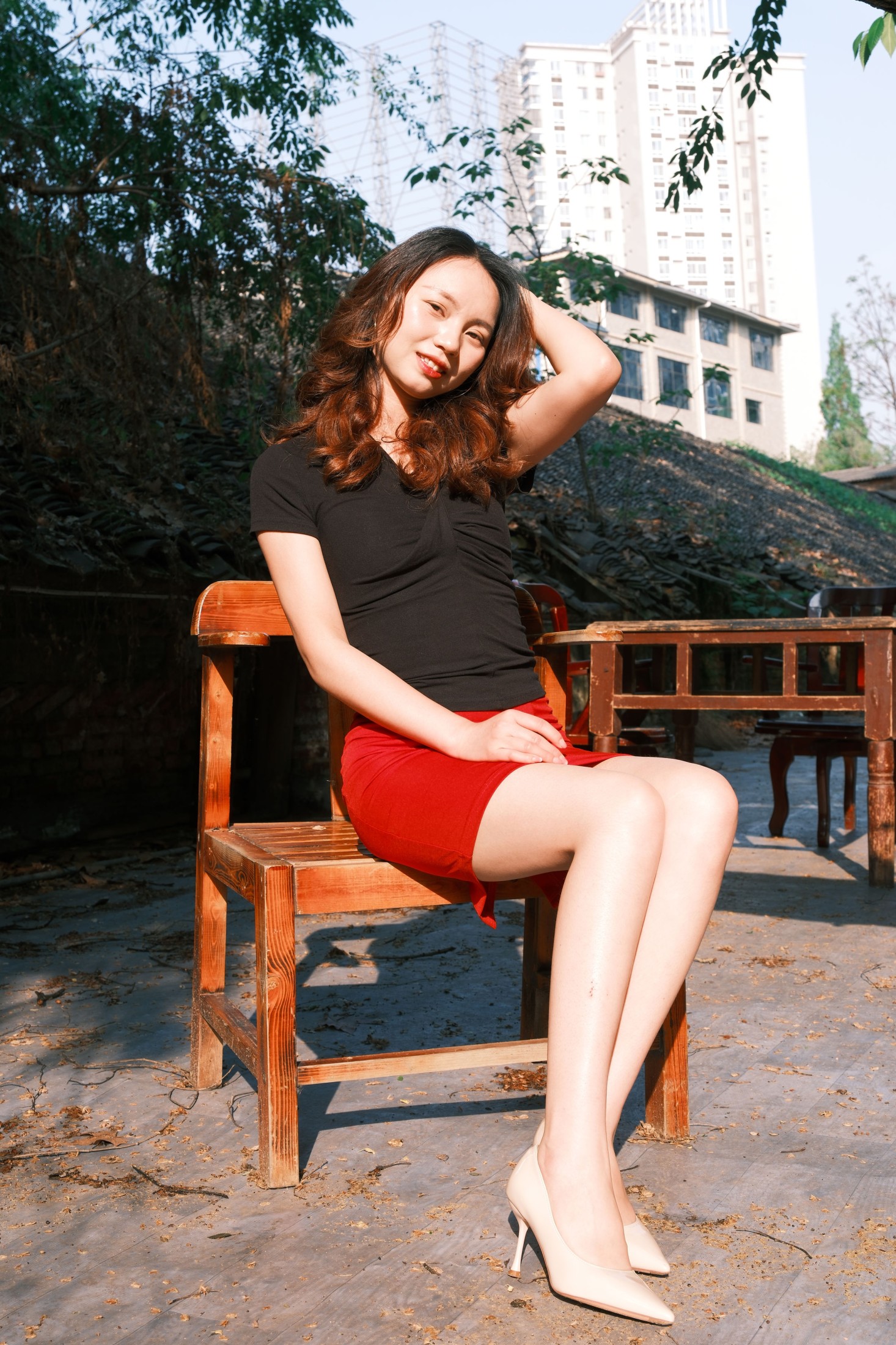 图片[8] - 《红色包臀裙显美腿》[29P] - 机器猫次元 - 机器猫次元