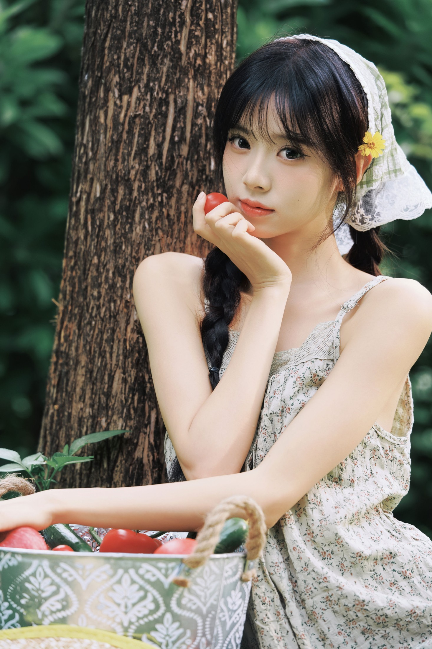 图片[7] - 《绿野森林｜少女田园系碎花裙写真》[12P] - 机器猫次元 - 机器猫次元