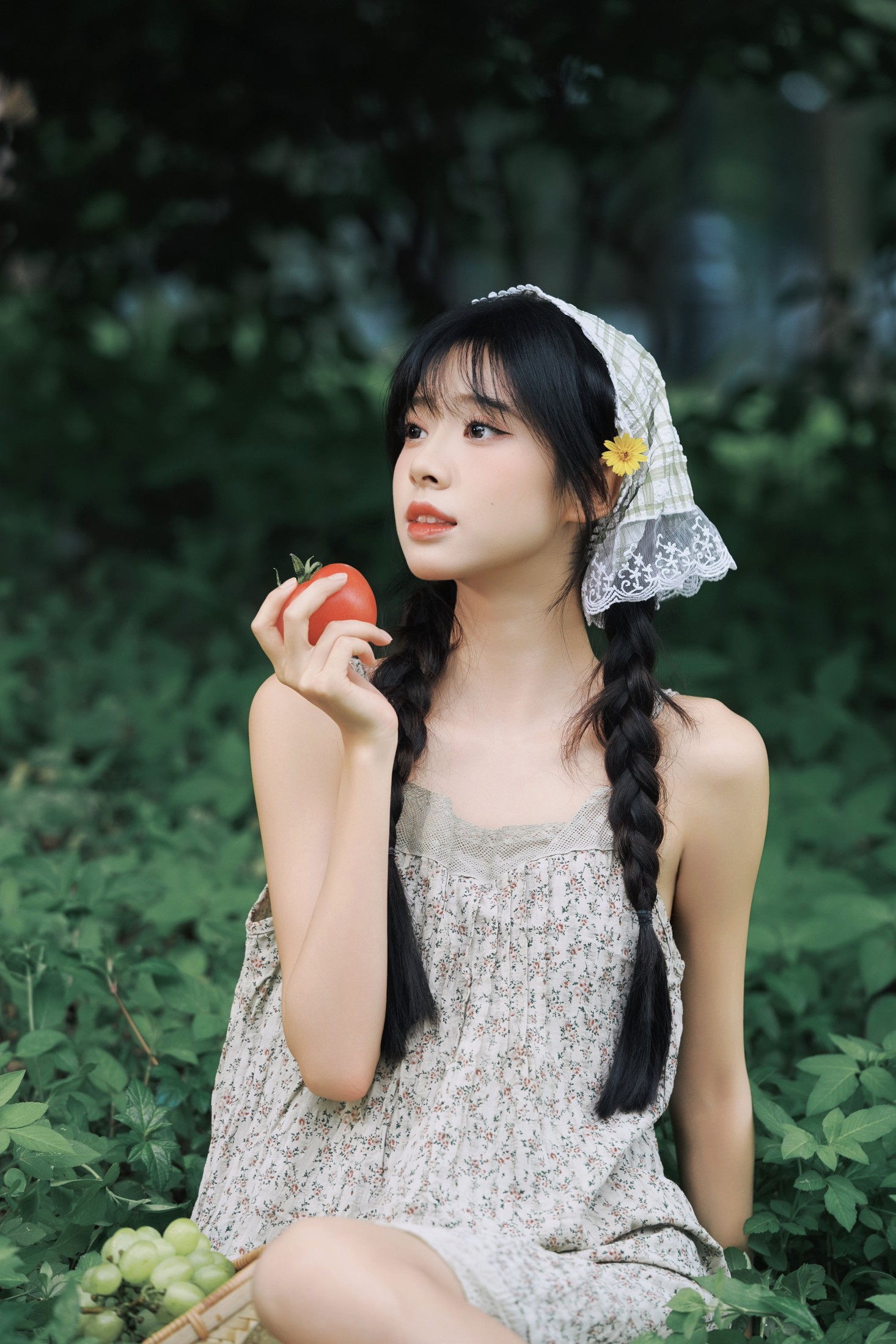 图片[3] - 《绿野森林｜少女田园系碎花裙写真》[12P] - 机器猫次元 - 机器猫次元