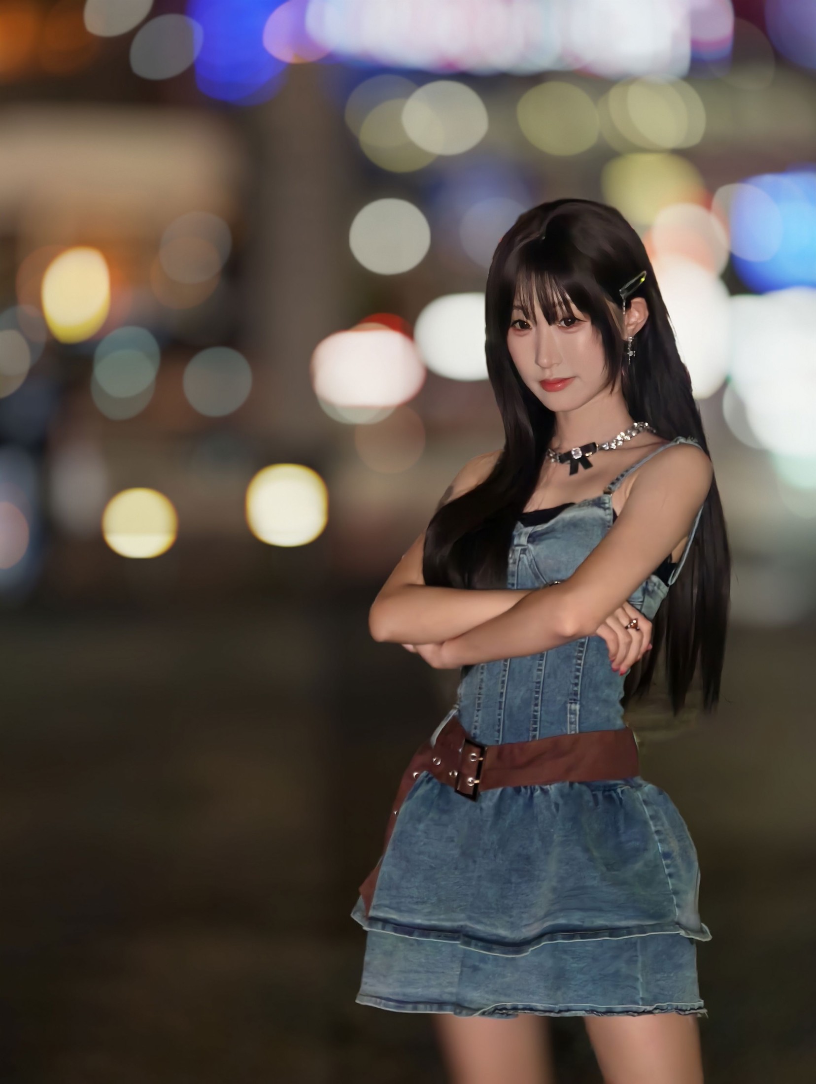 图片[3] - 《夜景街拍甜妹》[10P] - 机器猫次元 - 机器猫次元