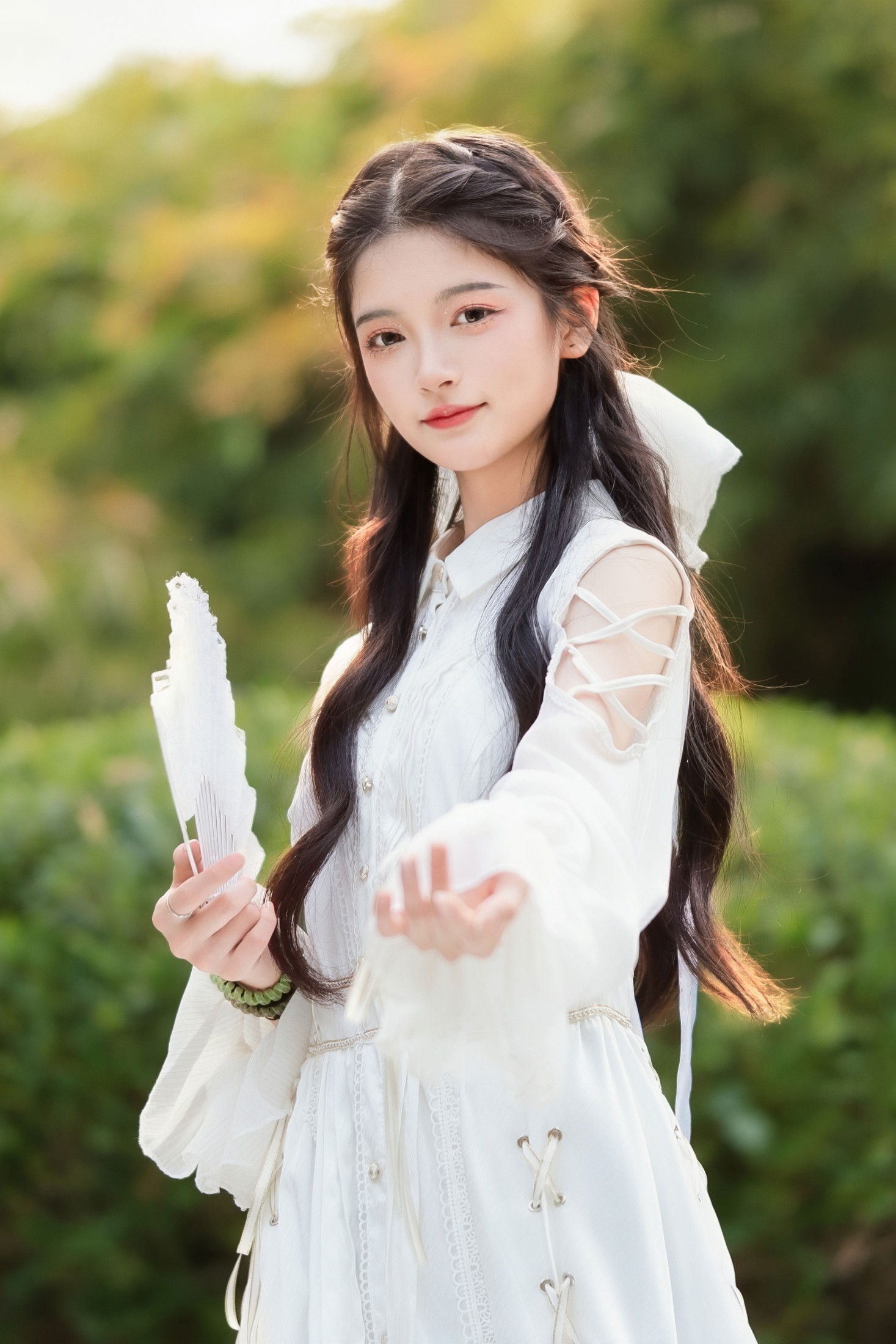 图片[1] - 《风把裙摆吹成诗，你伸手接住了整个夏天》[10P] - 机器猫次元 - 机器猫次元