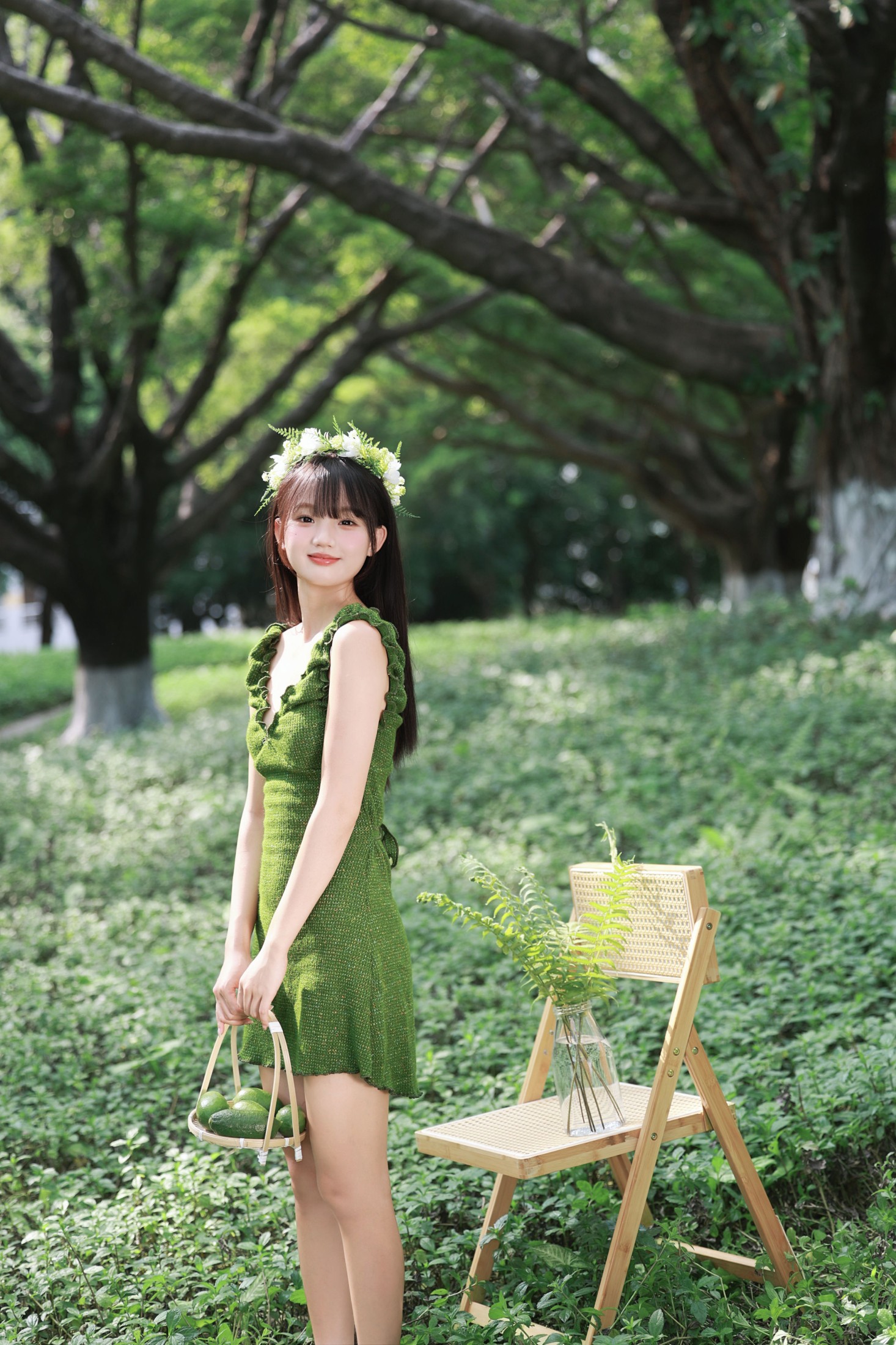图片[6] - 《青草地的午后，少女与风的时光》[10P] - 机器猫次元 - 机器猫次元