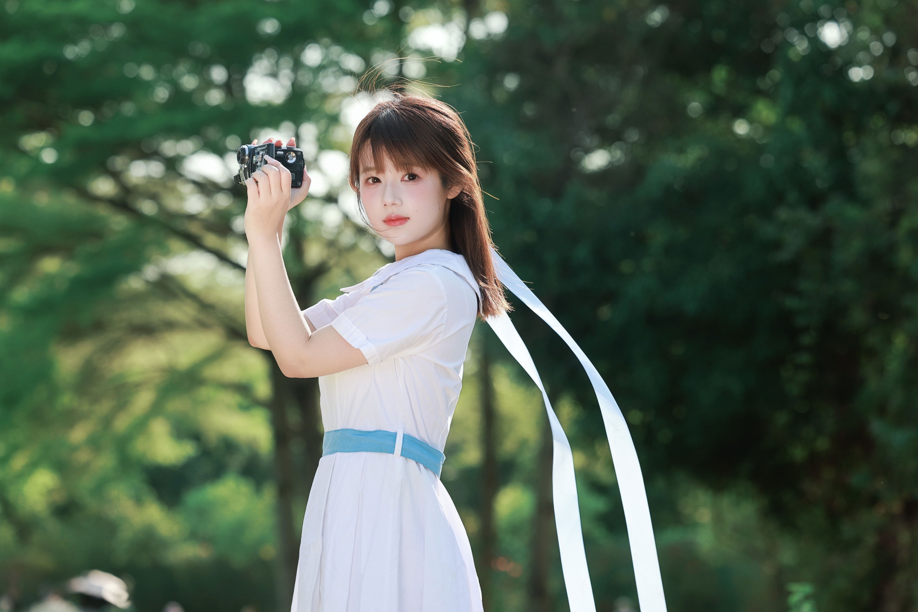 图片[8] - 《蓝雪花里的 JK 少女，藏着夏天的心事》[19P] - 机器猫次元 - 机器猫次元