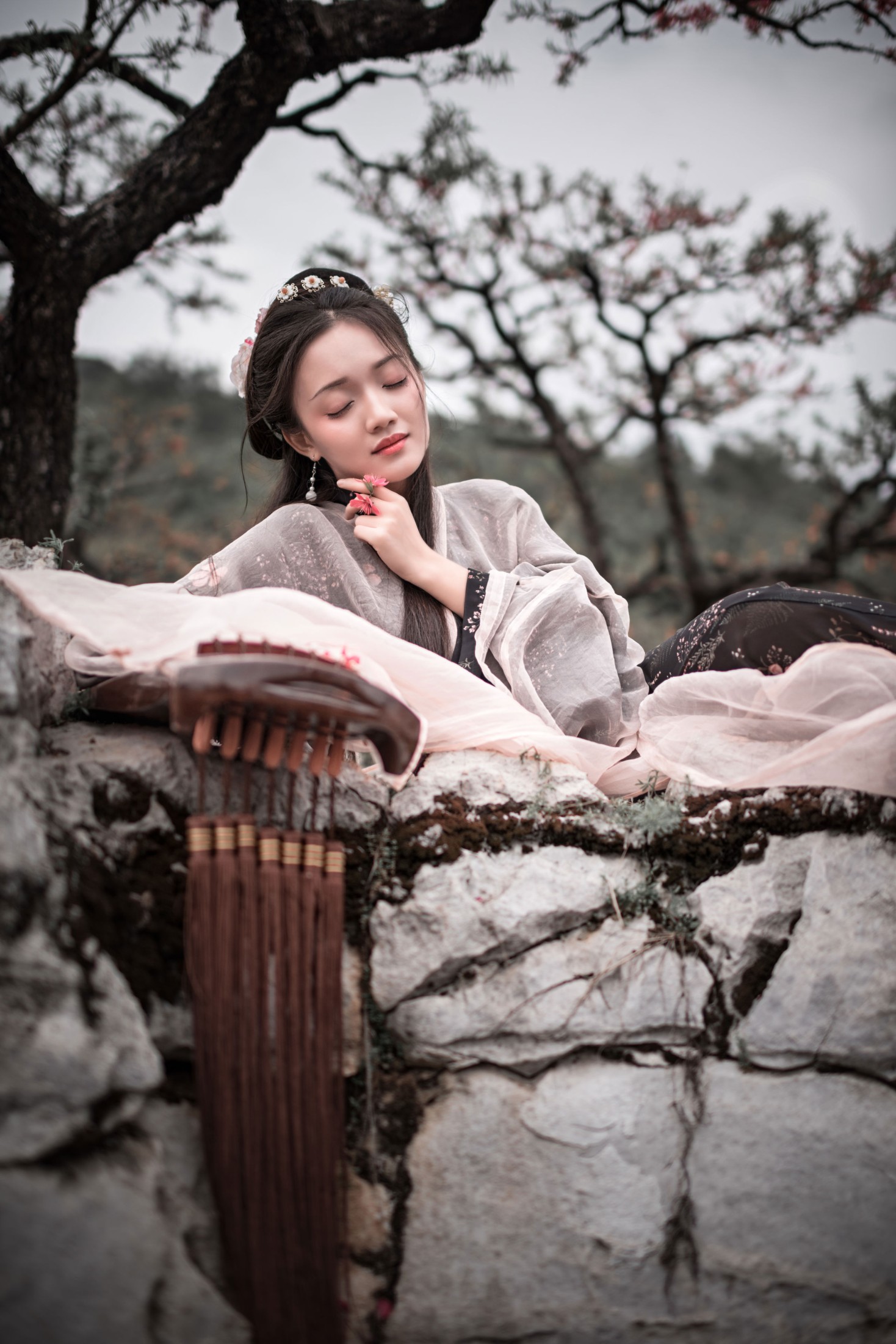 图片[4] - 《落花枕琴，醉卧山林》[11P] - 机器猫次元 - 机器猫次元