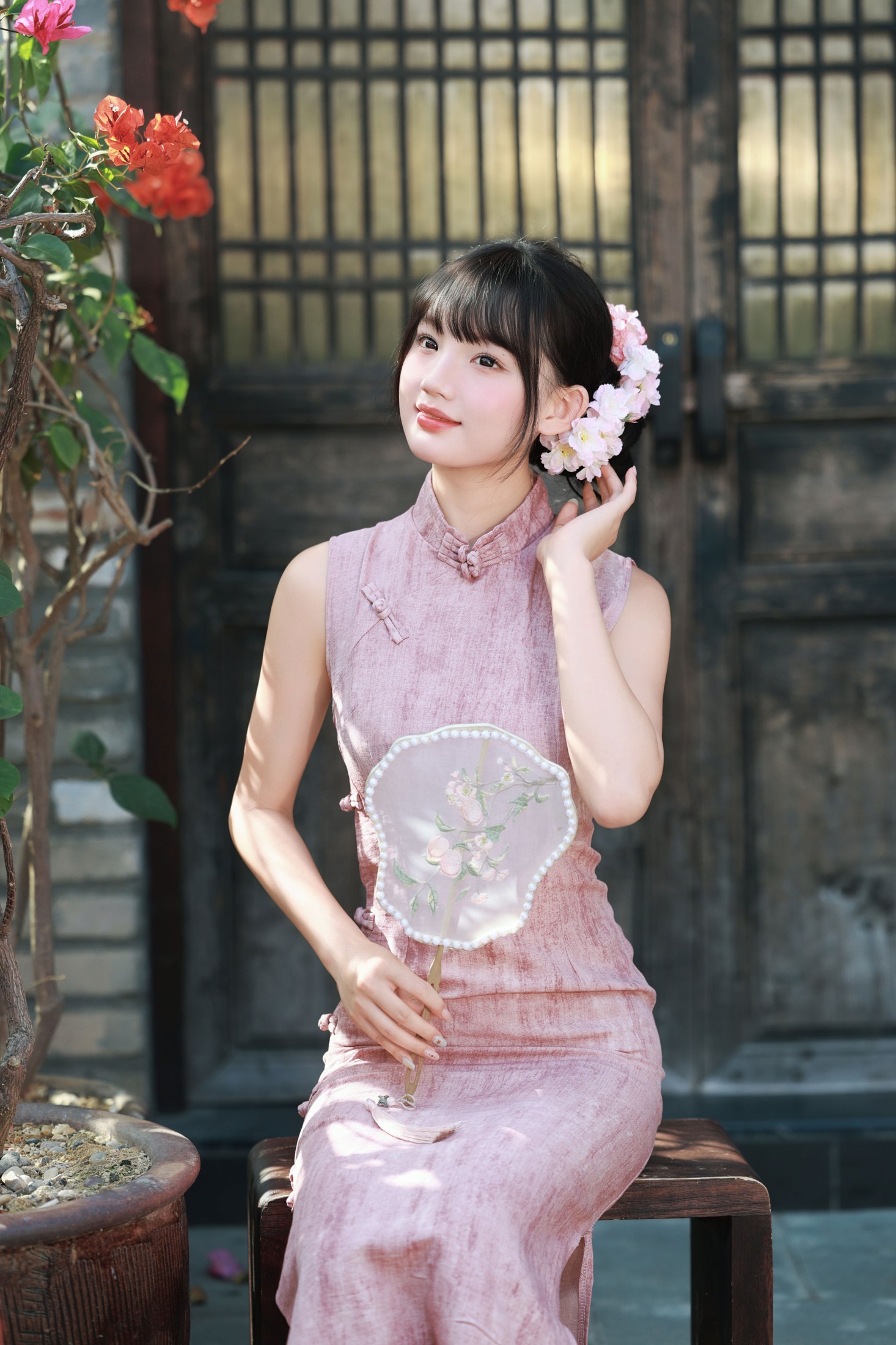 图片[6] - 《三角梅开时，赴一场旗袍的旧梦》[15P] - 机器猫次元 - 机器猫次元