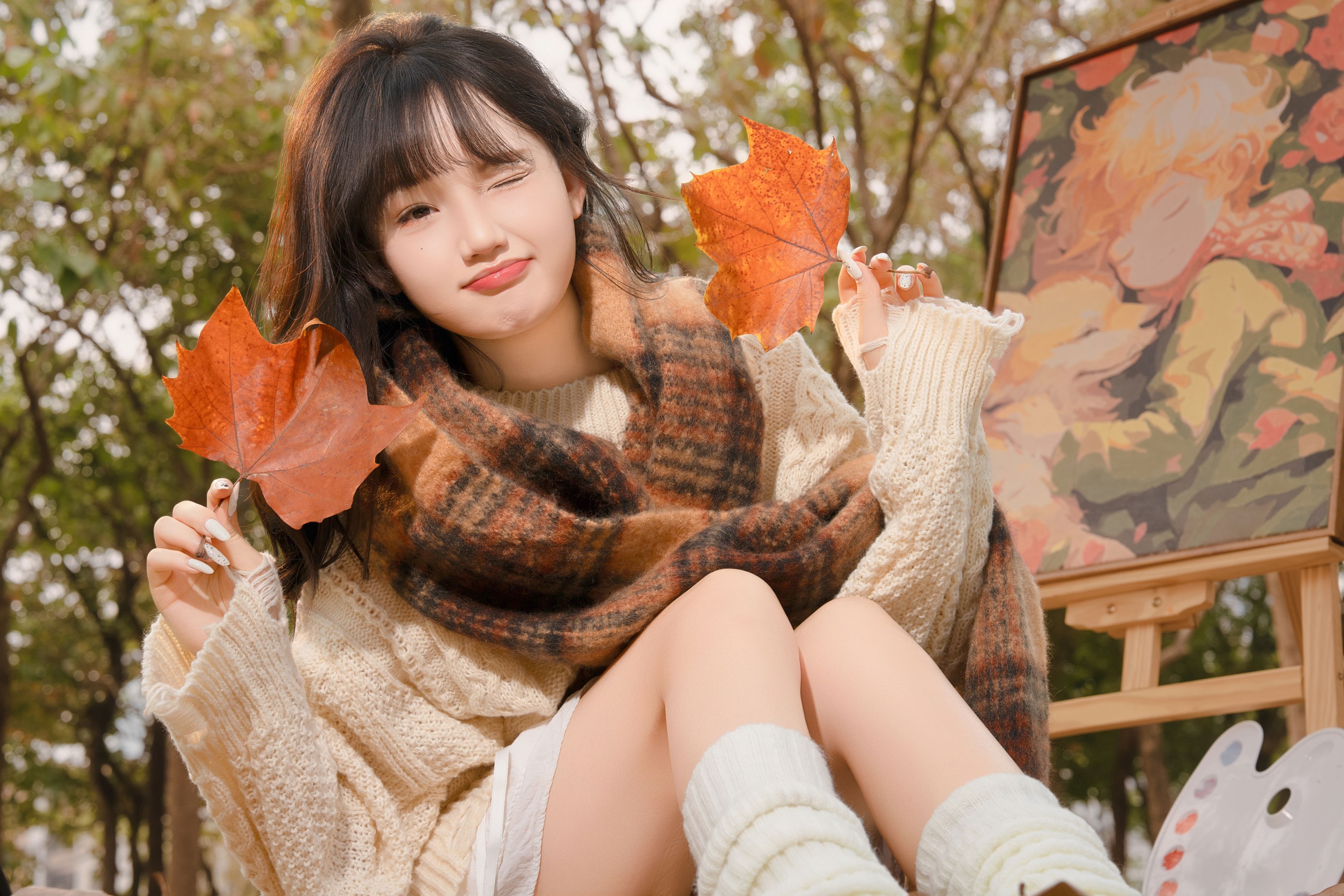 图片[5] - 《秋日落叶氛围感写真》[11P] - 机器猫次元 - 机器猫次元