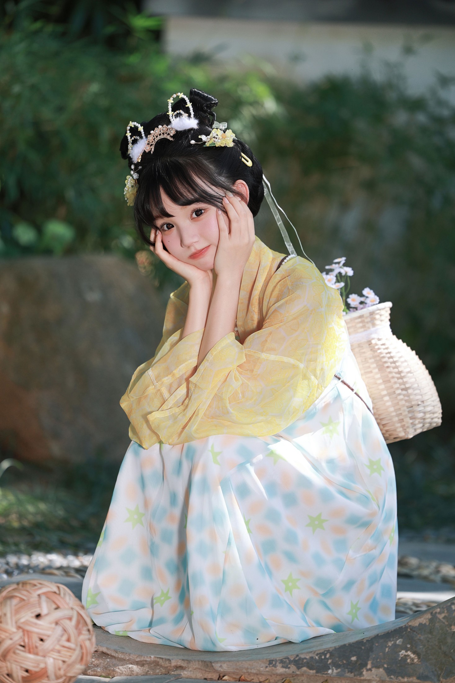 图片[2] - 《蹴鞠与竹篮，藏着汉服少女的夏日心事》[12P] - 机器猫次元 - 机器猫次元