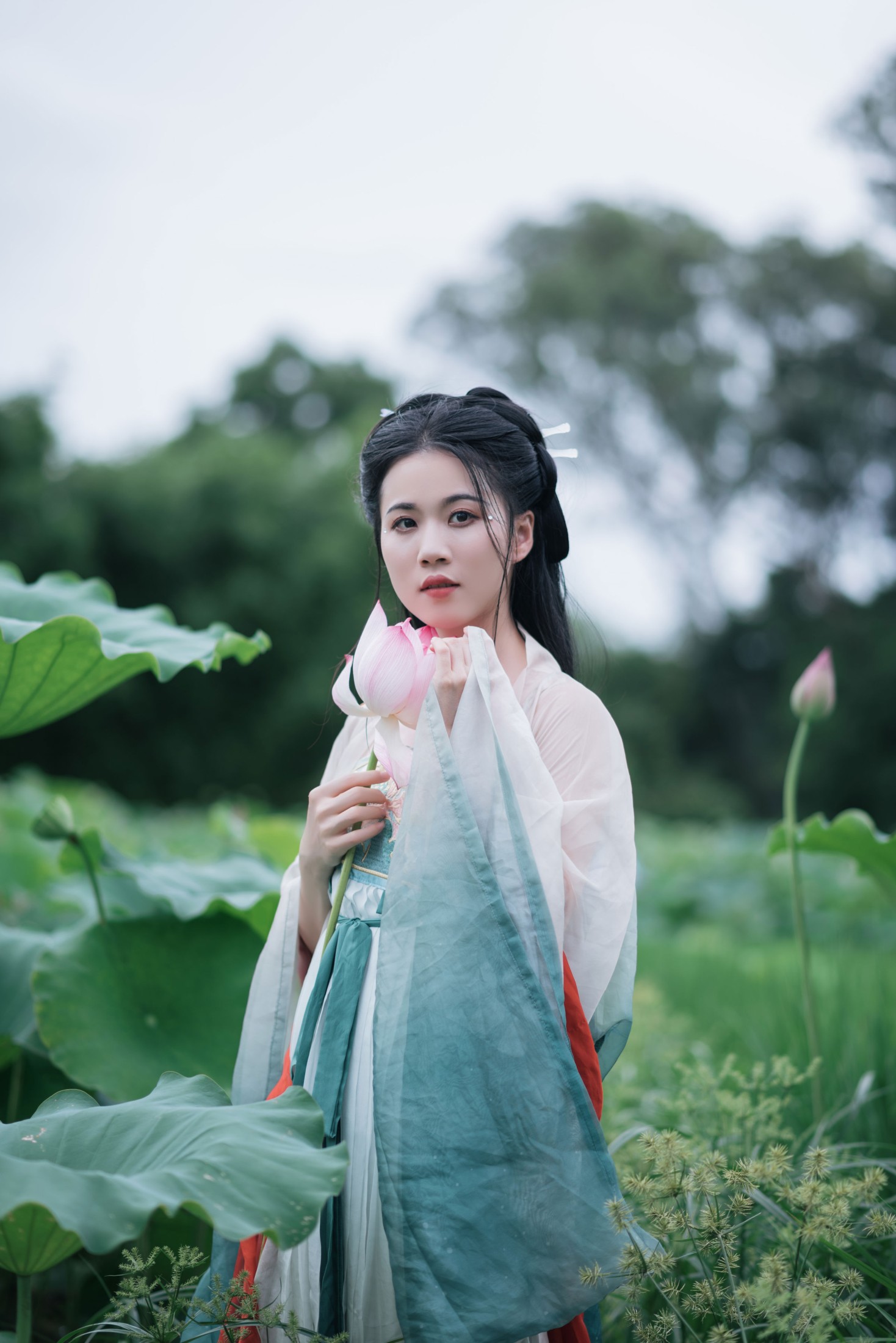 图片[7] - 《荷塘深处，邂逅一袭宋韵温柔》[13P] - 机器猫次元 - 机器猫次元