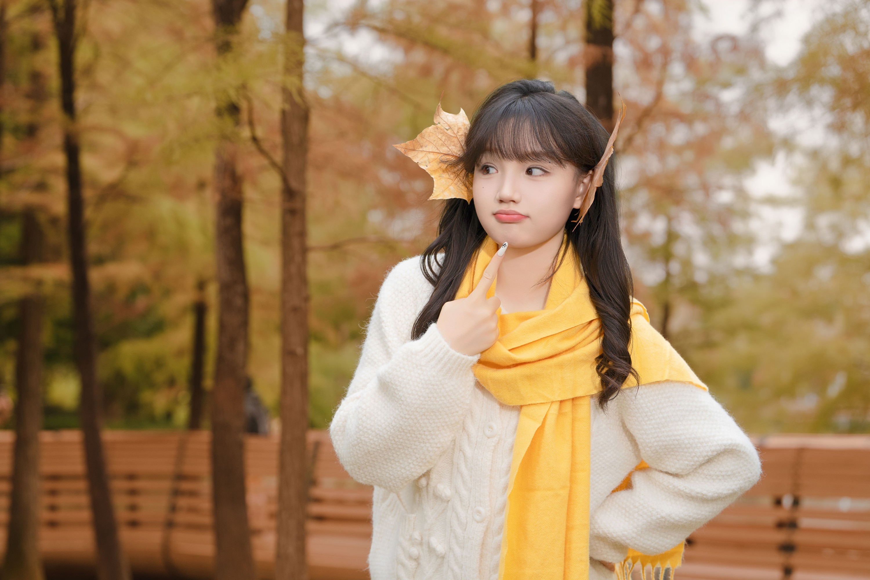 图片[3] - 《秋日落羽杉少女写真》[21P] - 机器猫次元 - 机器猫次元
